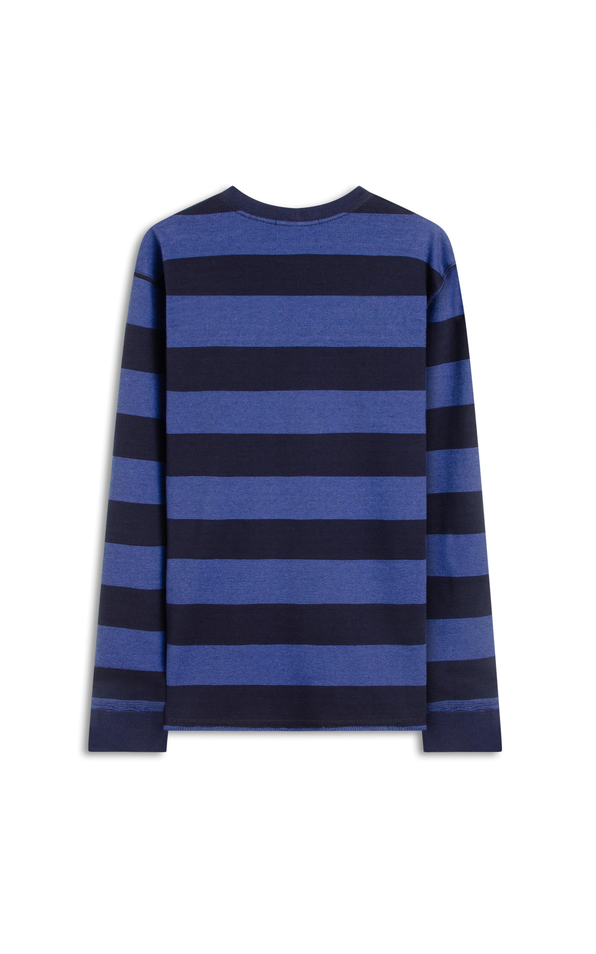 Blusa Moletom Listrado Amaala Azul Bic