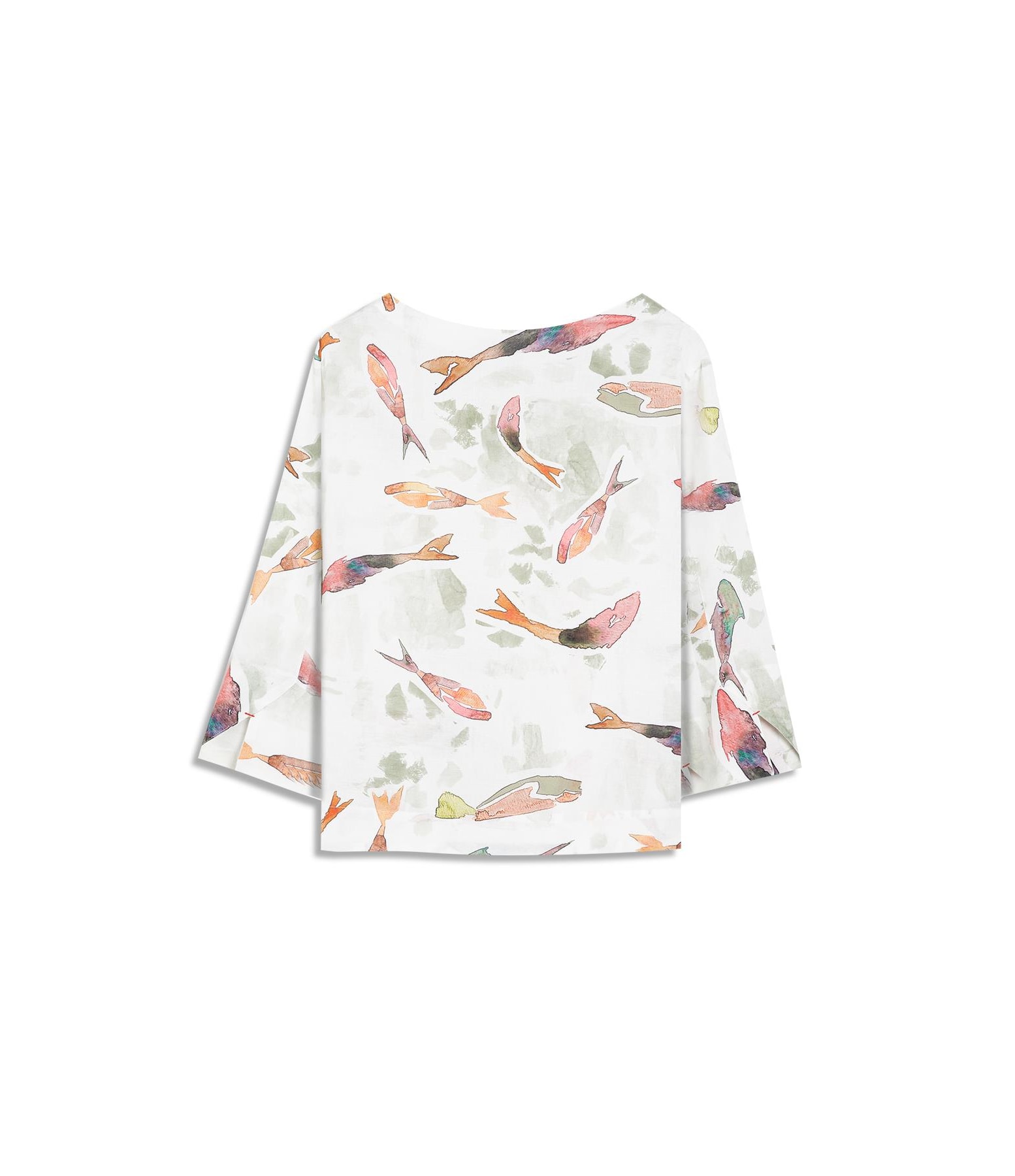 Blusa Nadine Pesce Linho Blend Verde Army