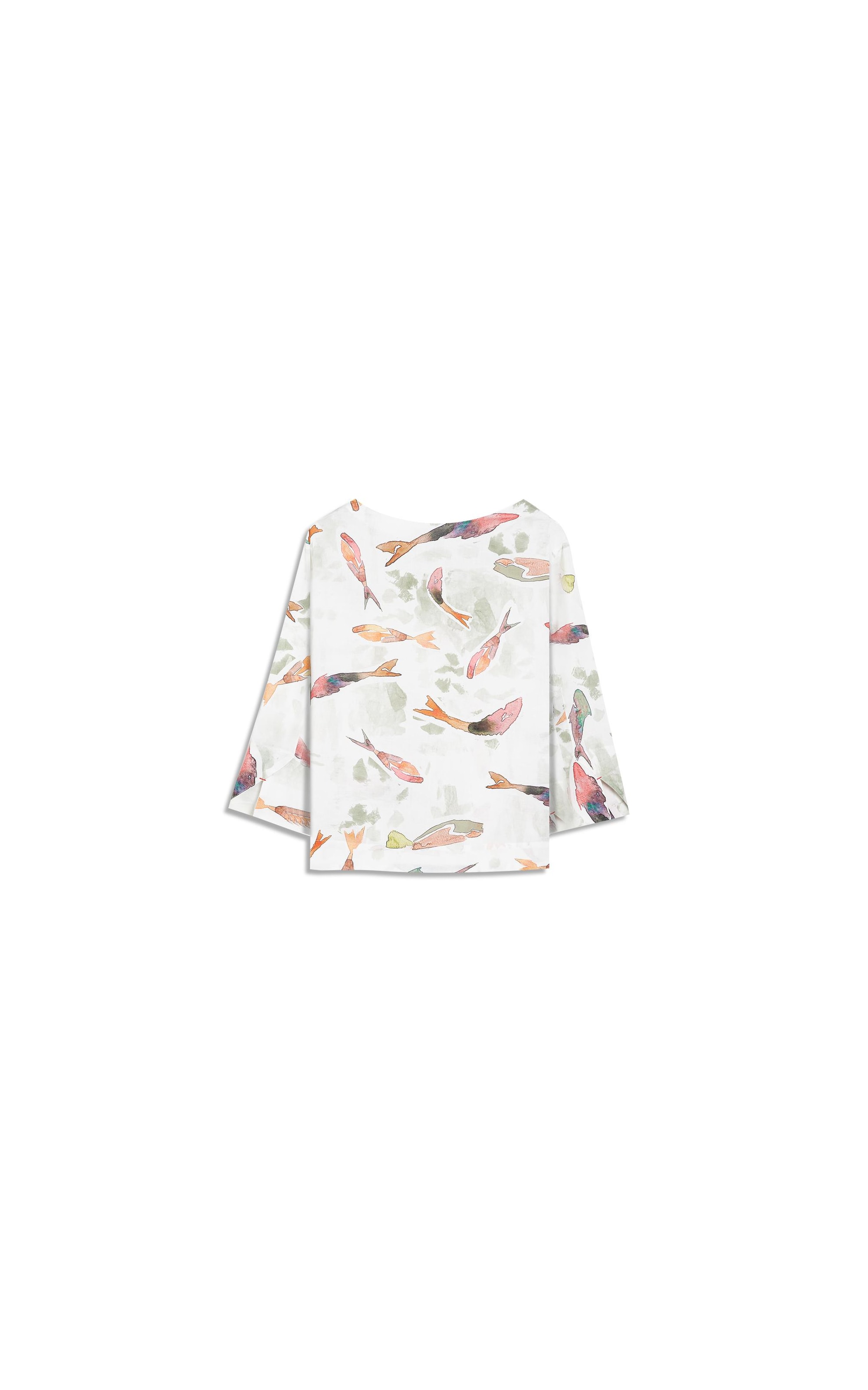 Blusa Nadine Pesce Linho Blend Verde Army