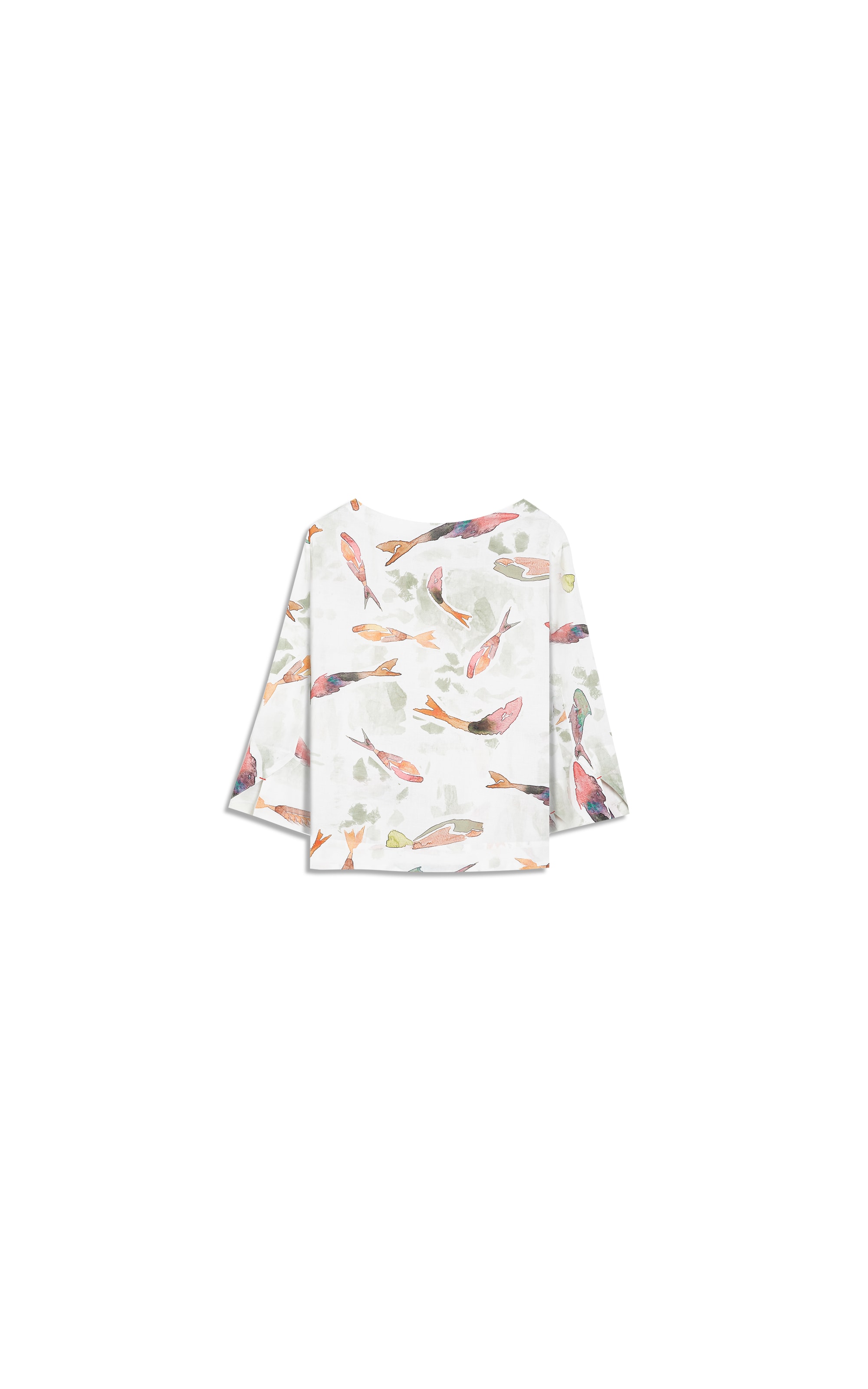 Blusa Nadine Pesce Linho Blend Verde Army