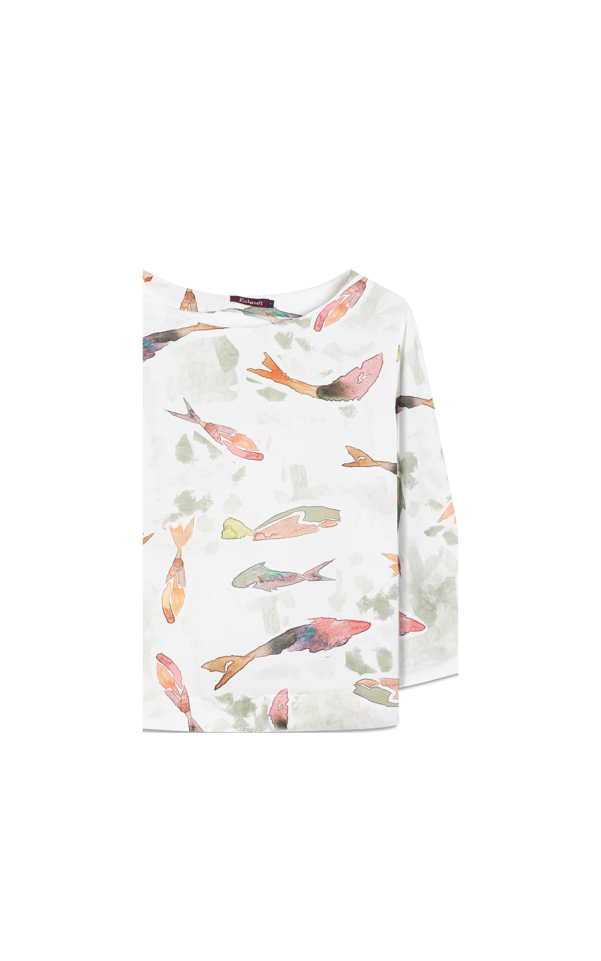 Blusa Nadine Pesce Linho Blend Verde Army