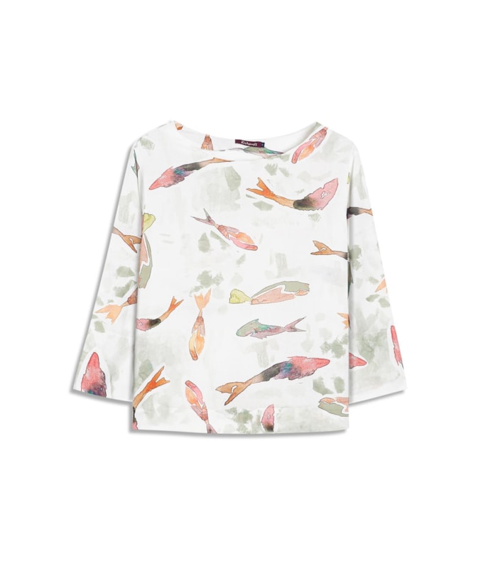 Blusa Nadine Pesce Linho Blend Verde Army