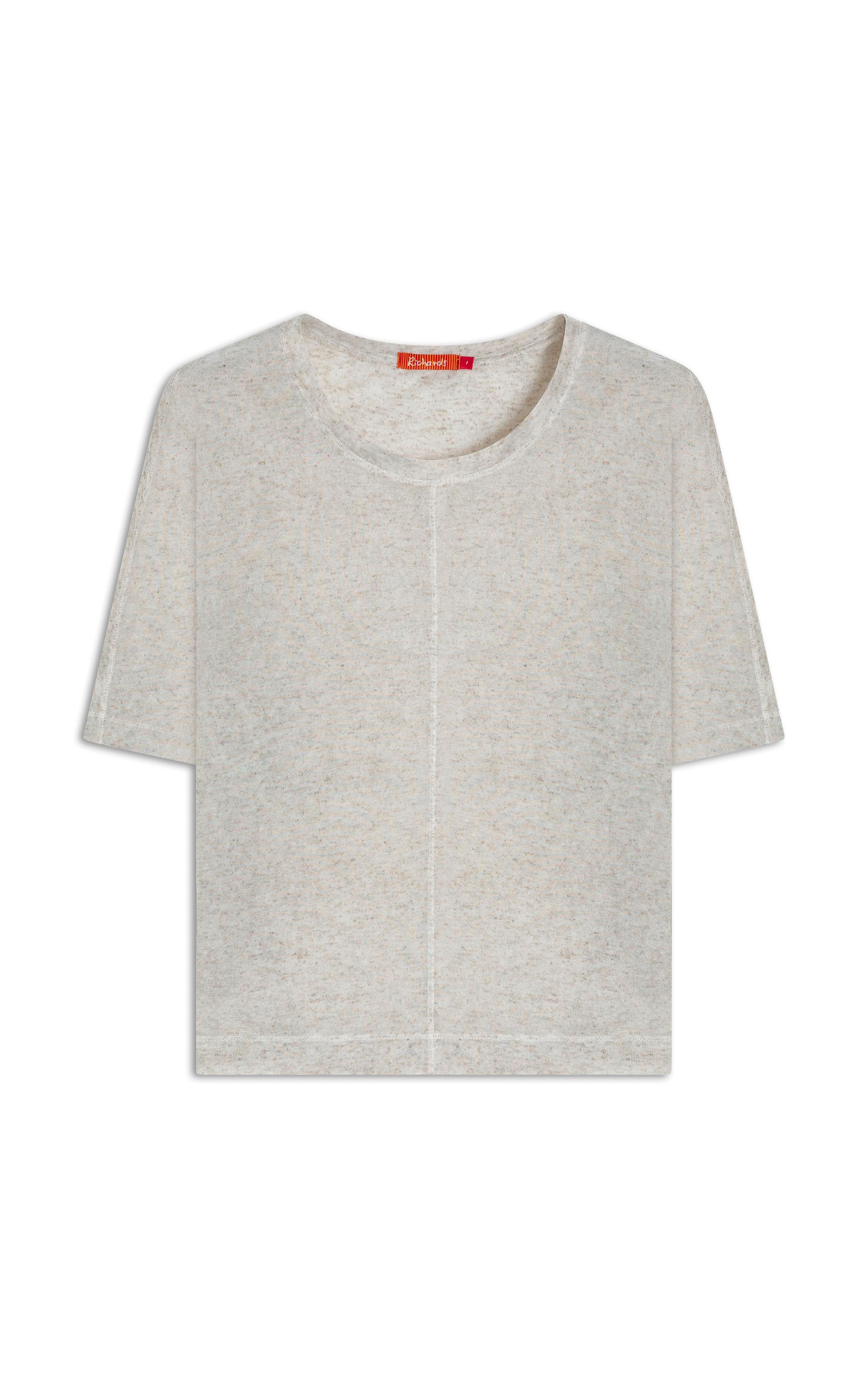 Blusa Naila Recorte Frontal Natural