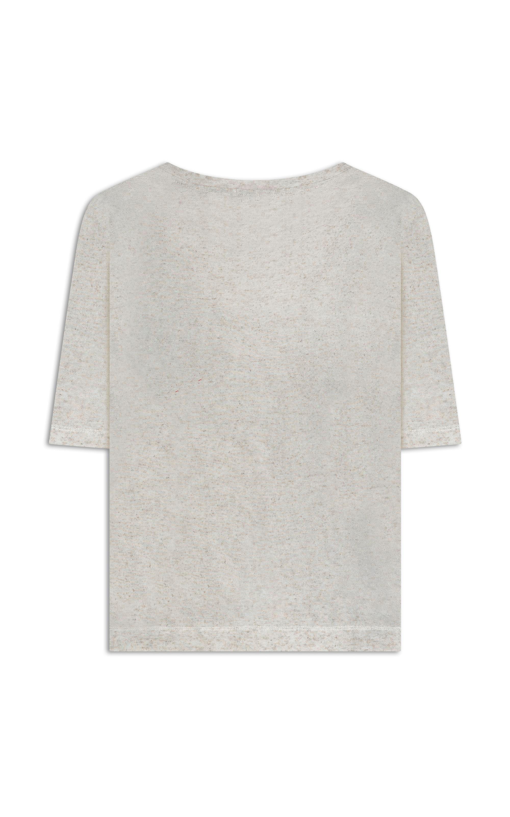 Blusa Naila Recorte Frontal Natural