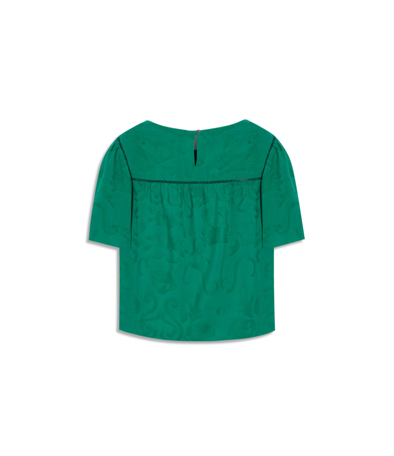 Blusa Nala Jacquard Viscose  Verde
