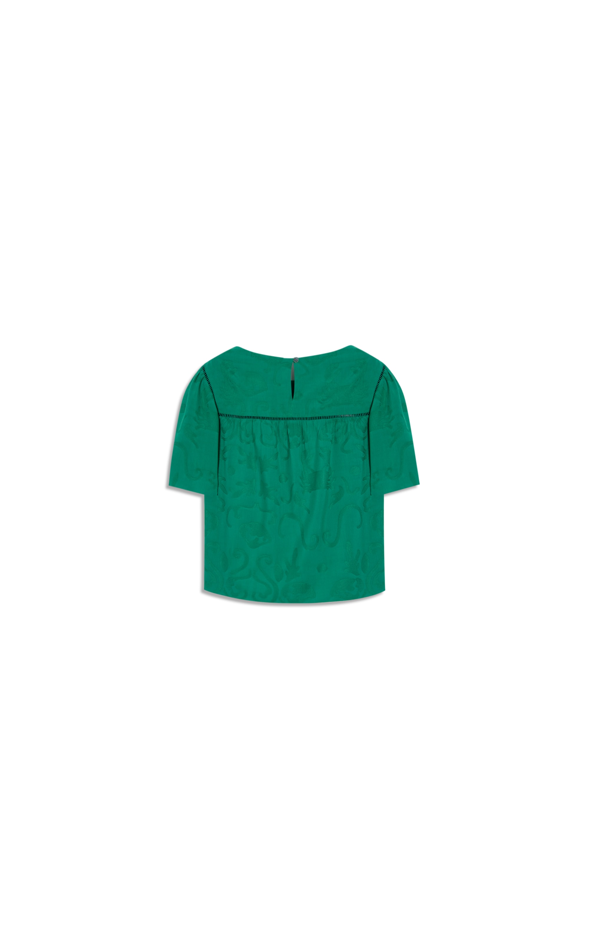 Blusa Nala Jacquard Viscose  Verde