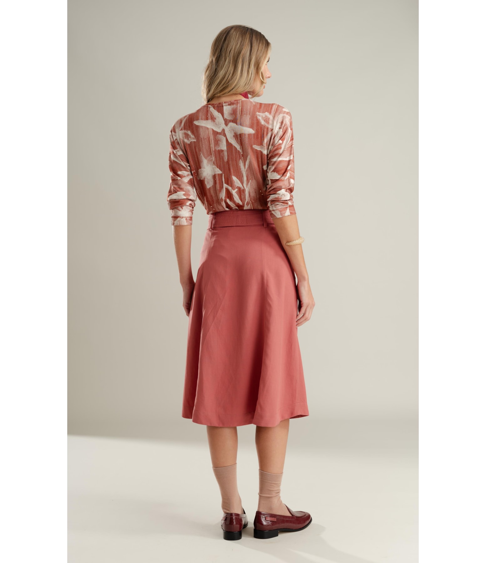 Blusa Nervura Blossom Vermelho