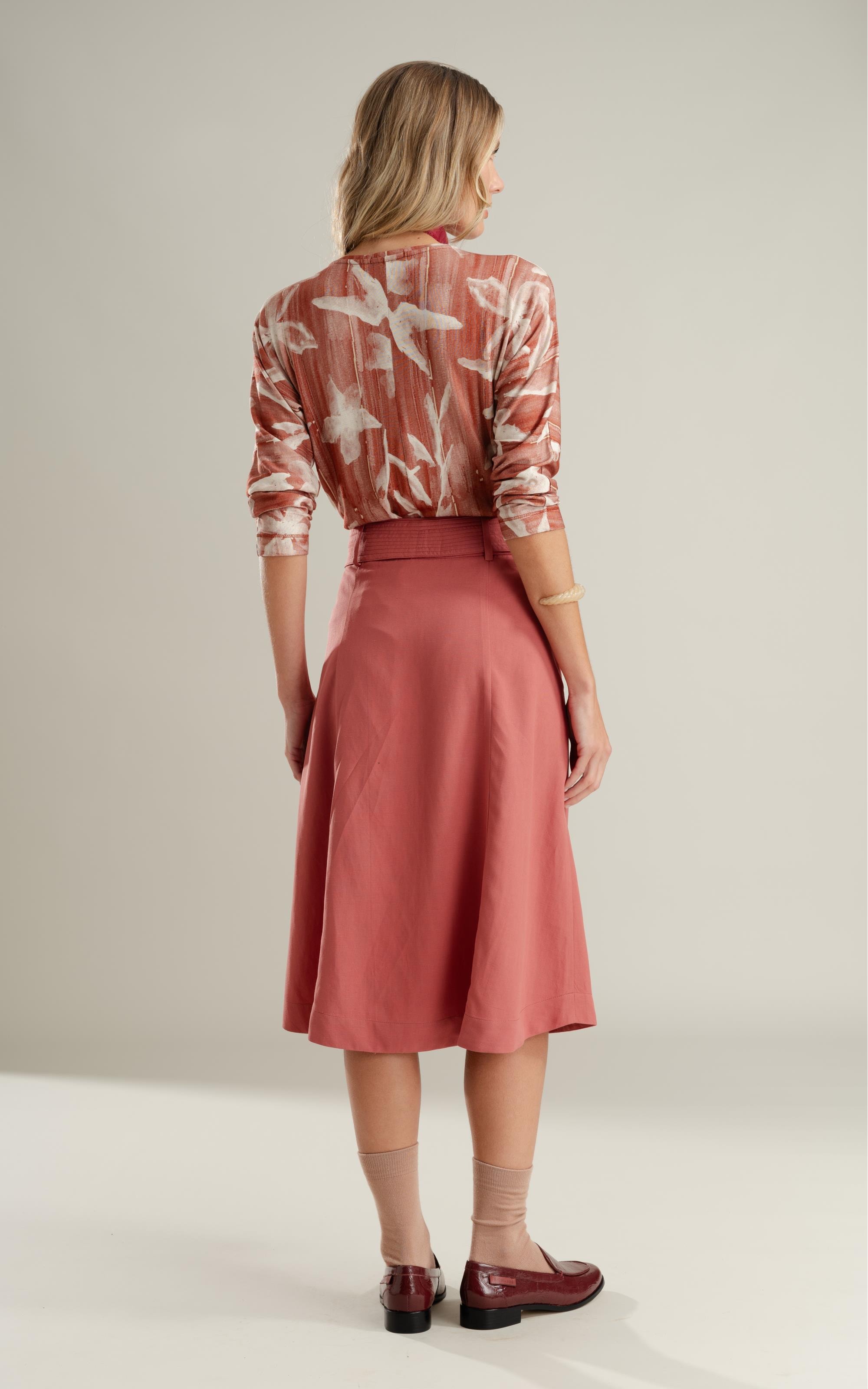 Blusa Nervura Blossom Vermelho