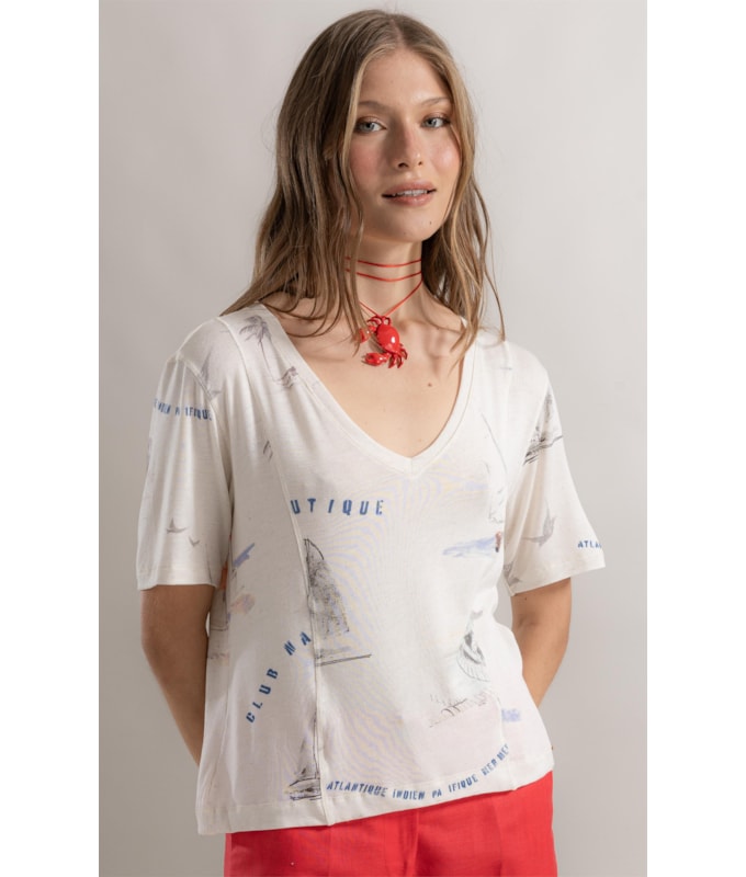 Blusa Nice Farol Natural