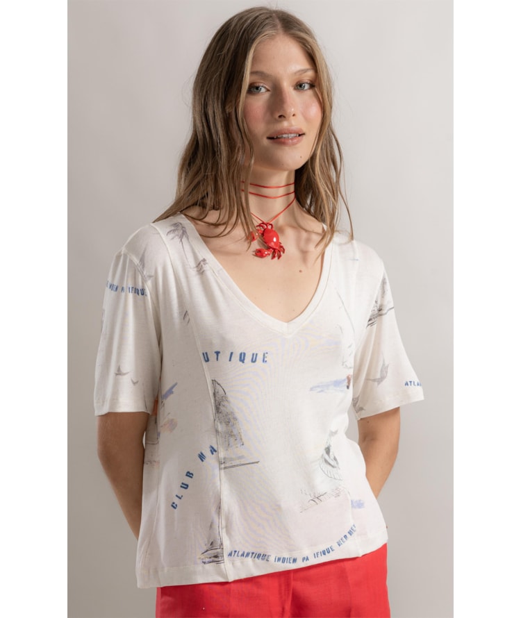 Blusa Nice Farol Natural