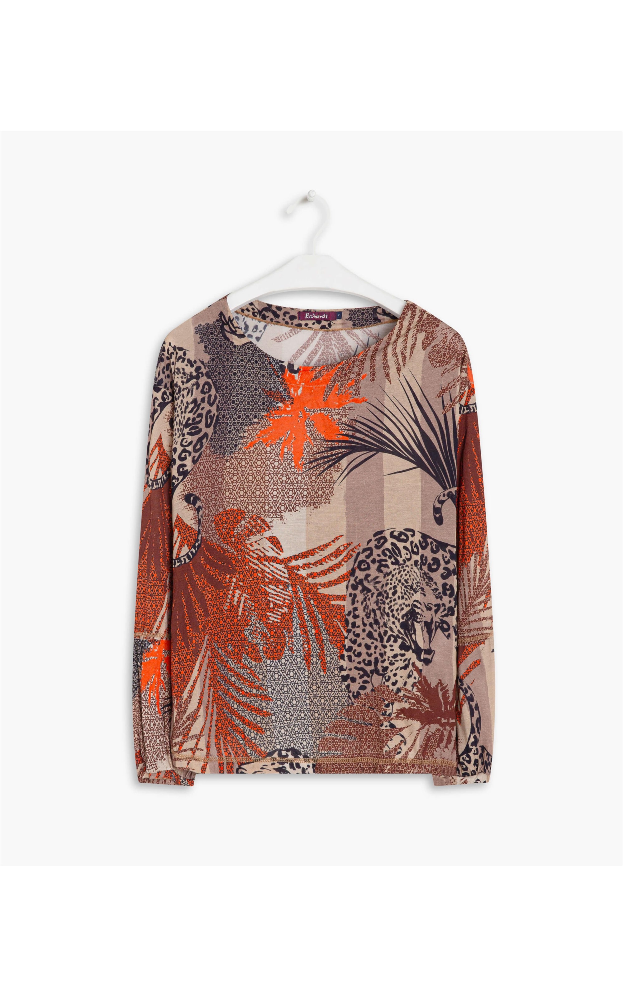 Blusa Olympia Estampa Jaguar Abobora