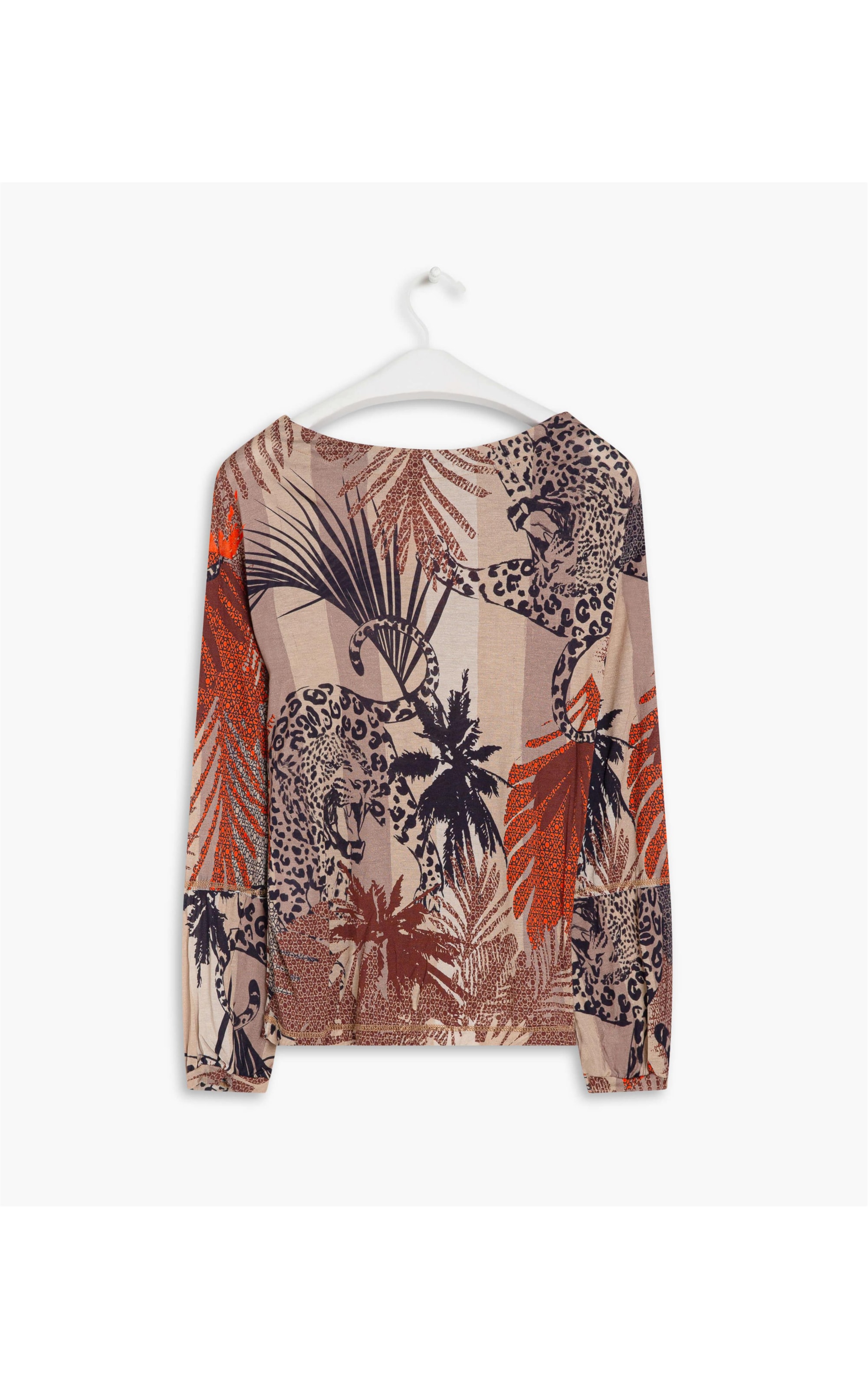 Blusa Olympia Estampa Jaguar Abobora