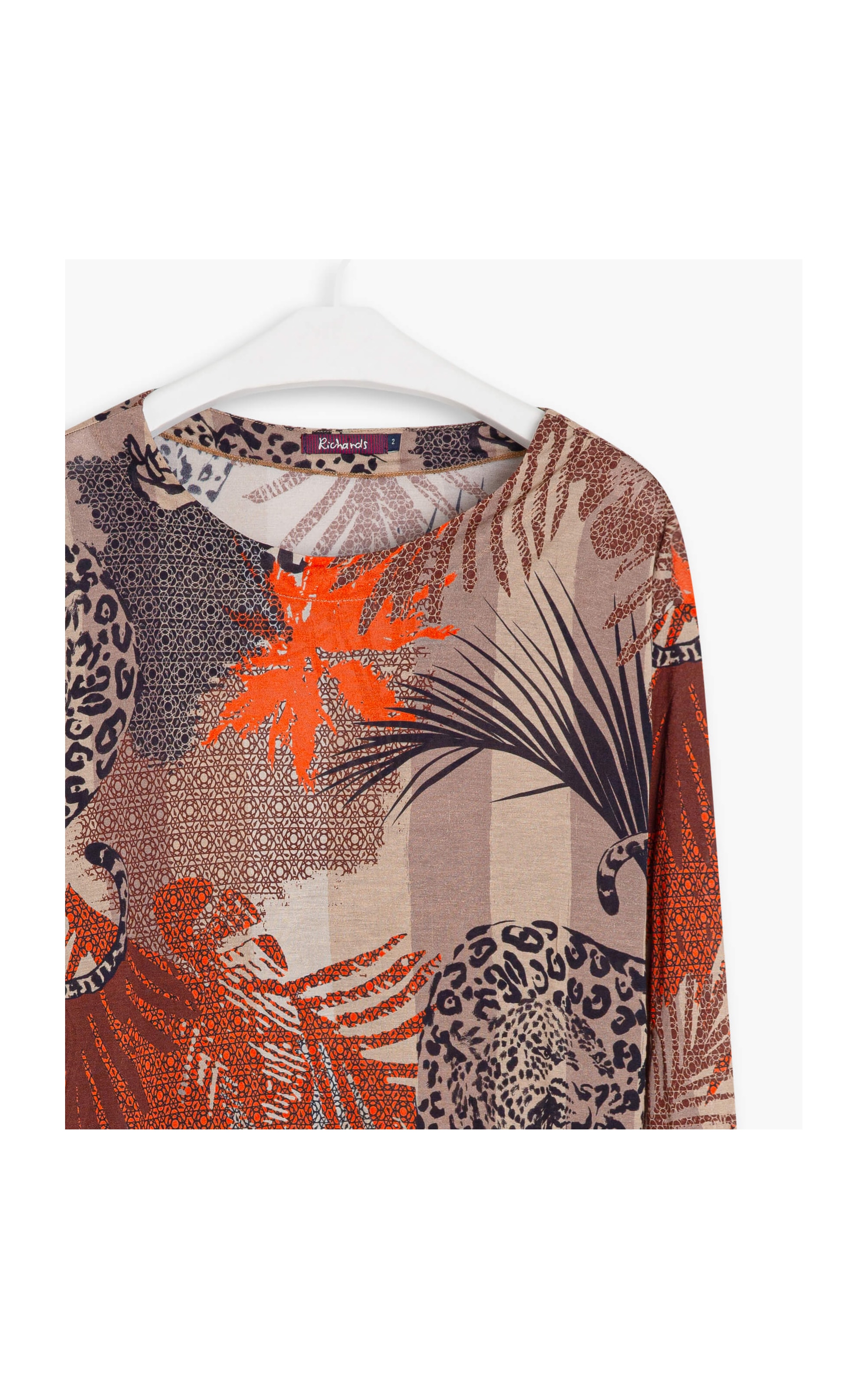 Blusa Olympia Estampa Jaguar Abobora