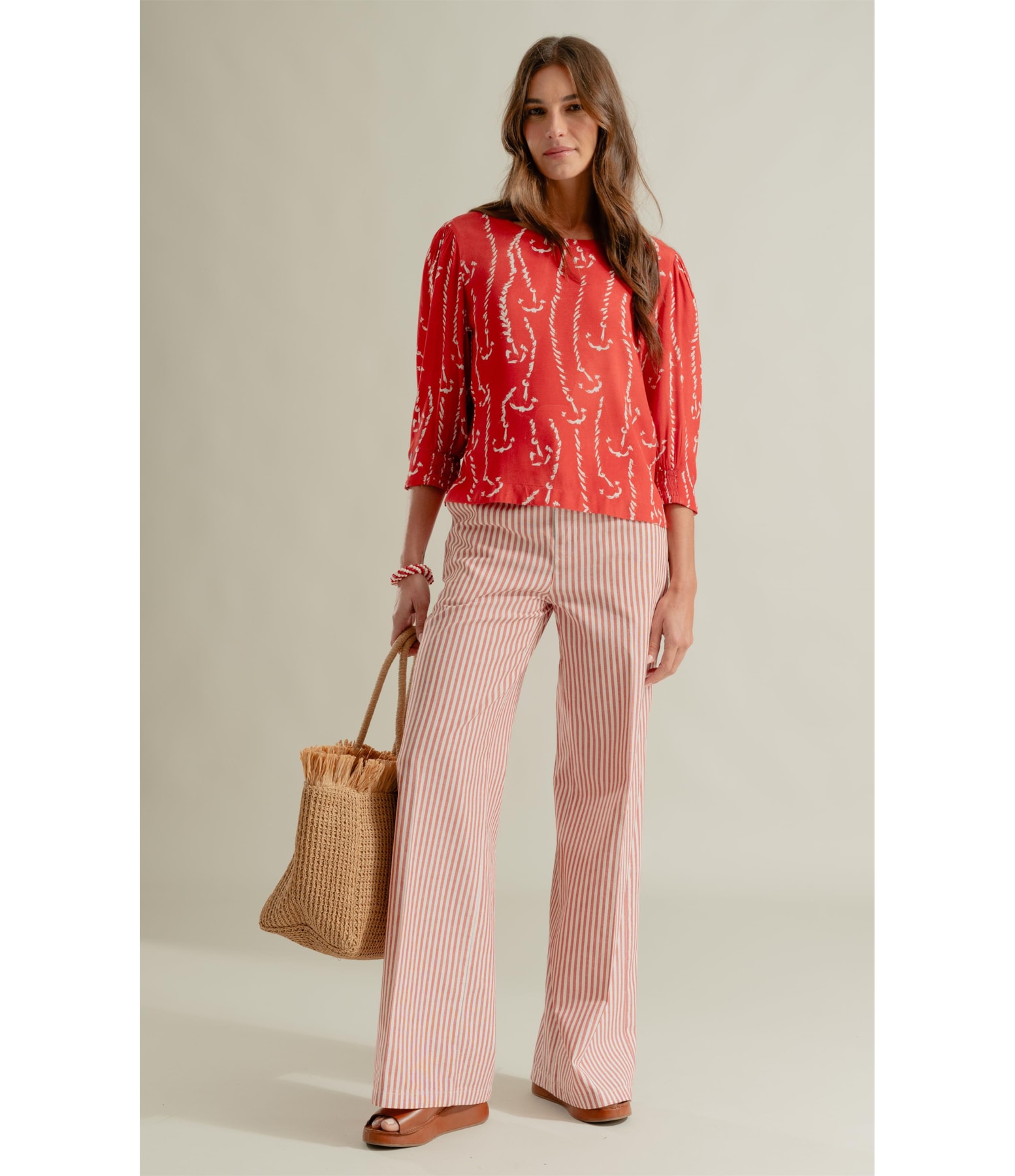 Blusa Petit Cordas Vermelho