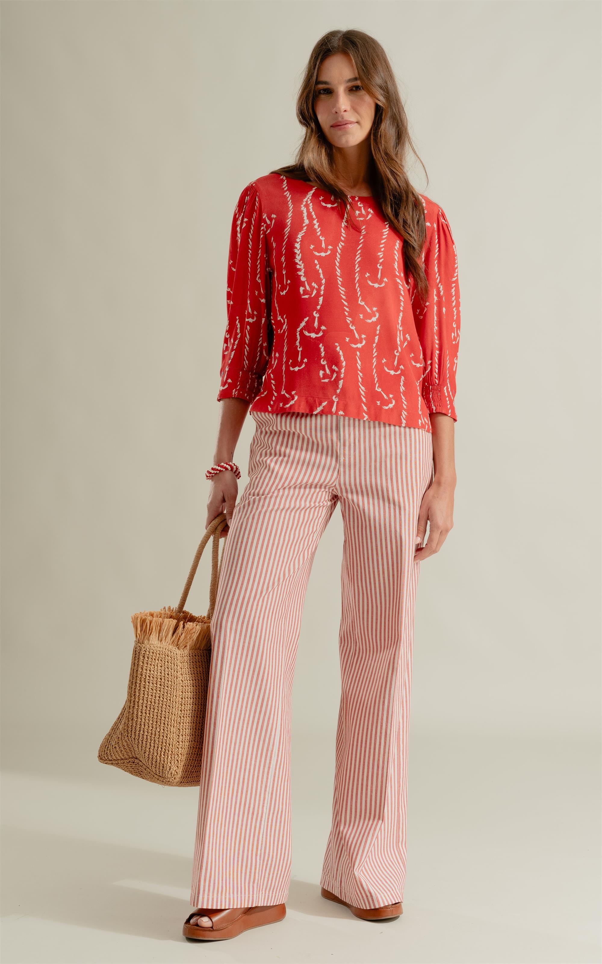 Blusa Petit Cordas Vermelho