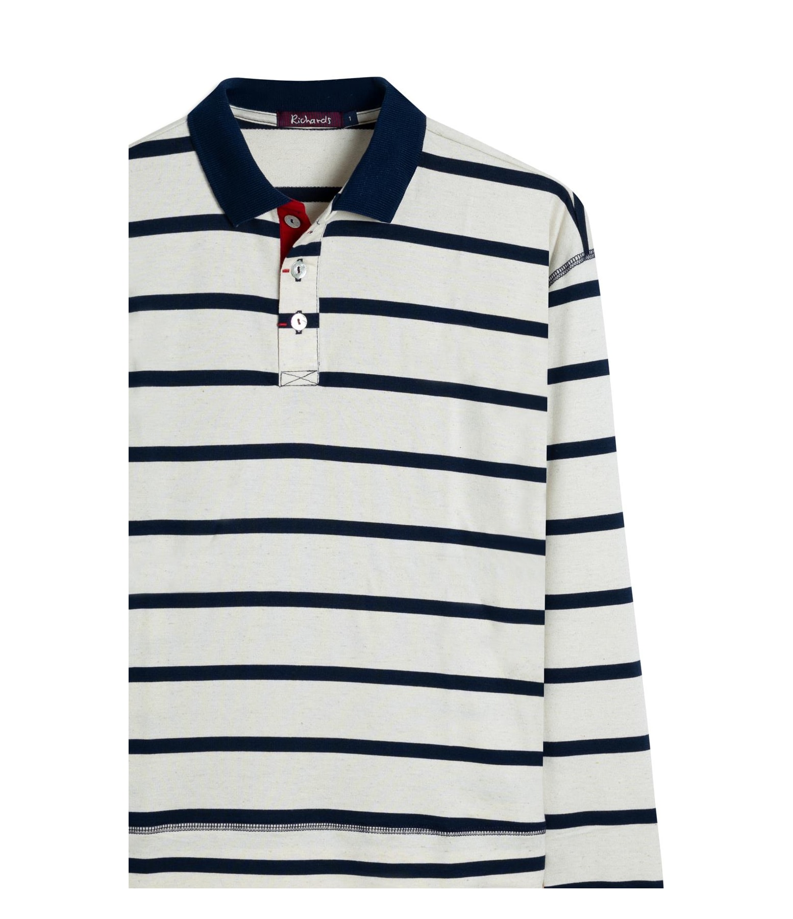 Blusa Polo Caterina Listrado Lb Dark Navy
