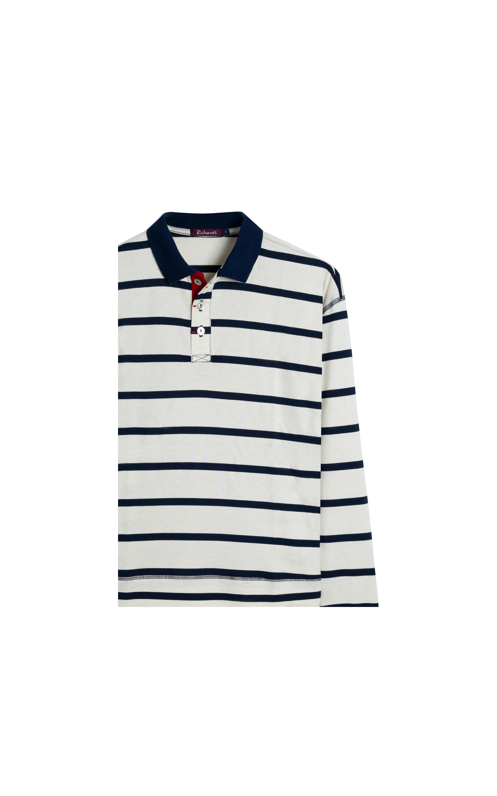 Blusa Polo Caterina Listrado Lb Dark Navy