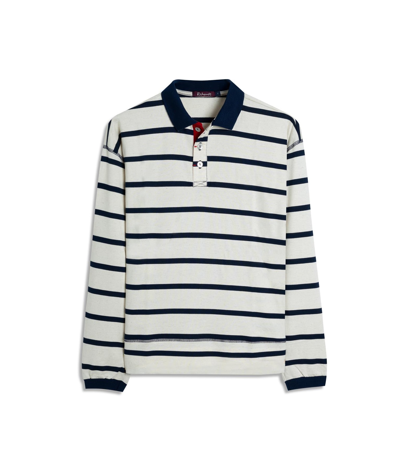 Blusa Polo Caterina Listrado Lb Dark Navy