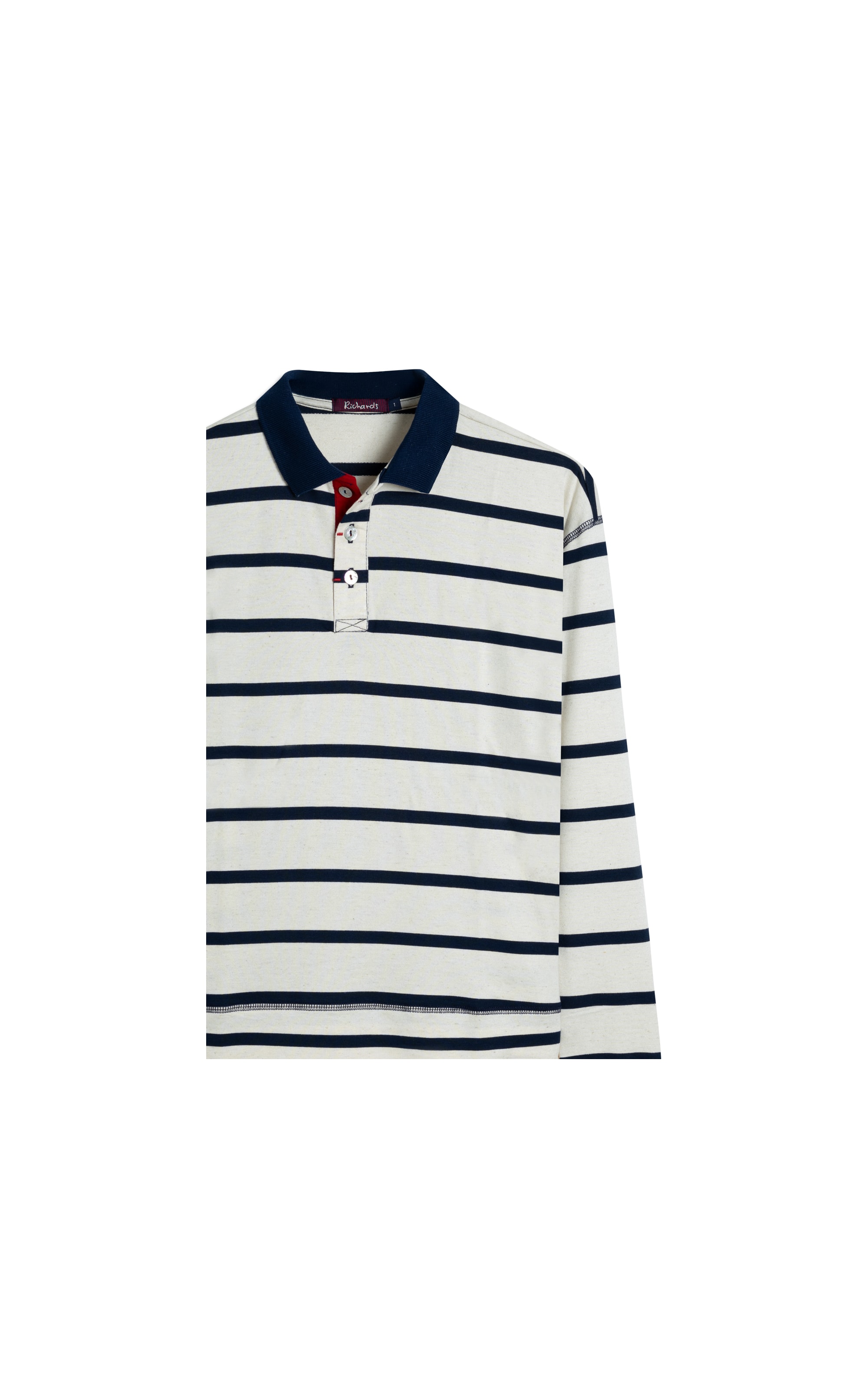 Blusa Polo Caterina Listrado Lb Dark Navy