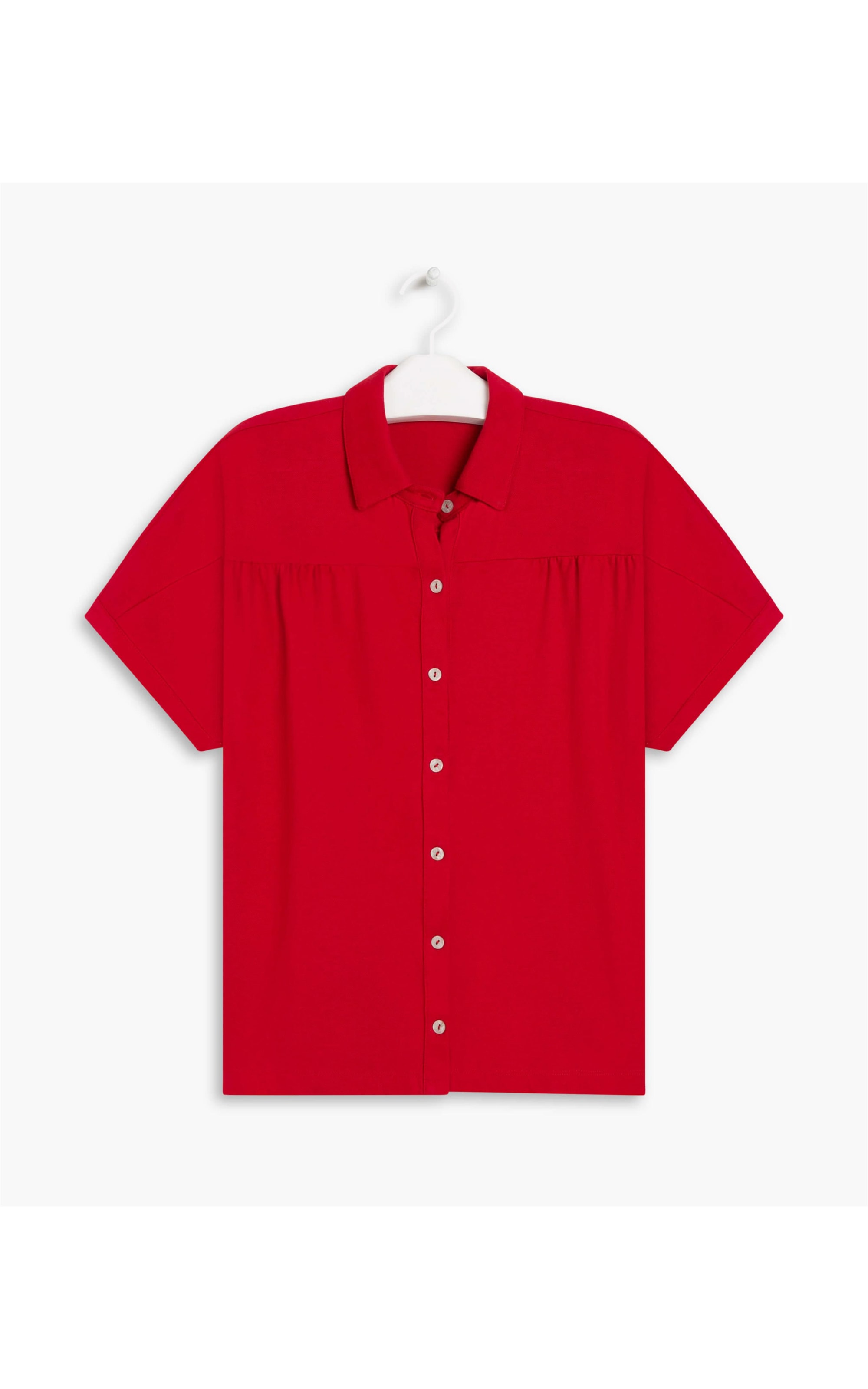 Blusa Pólo Nick Piquet Liso Vermelho