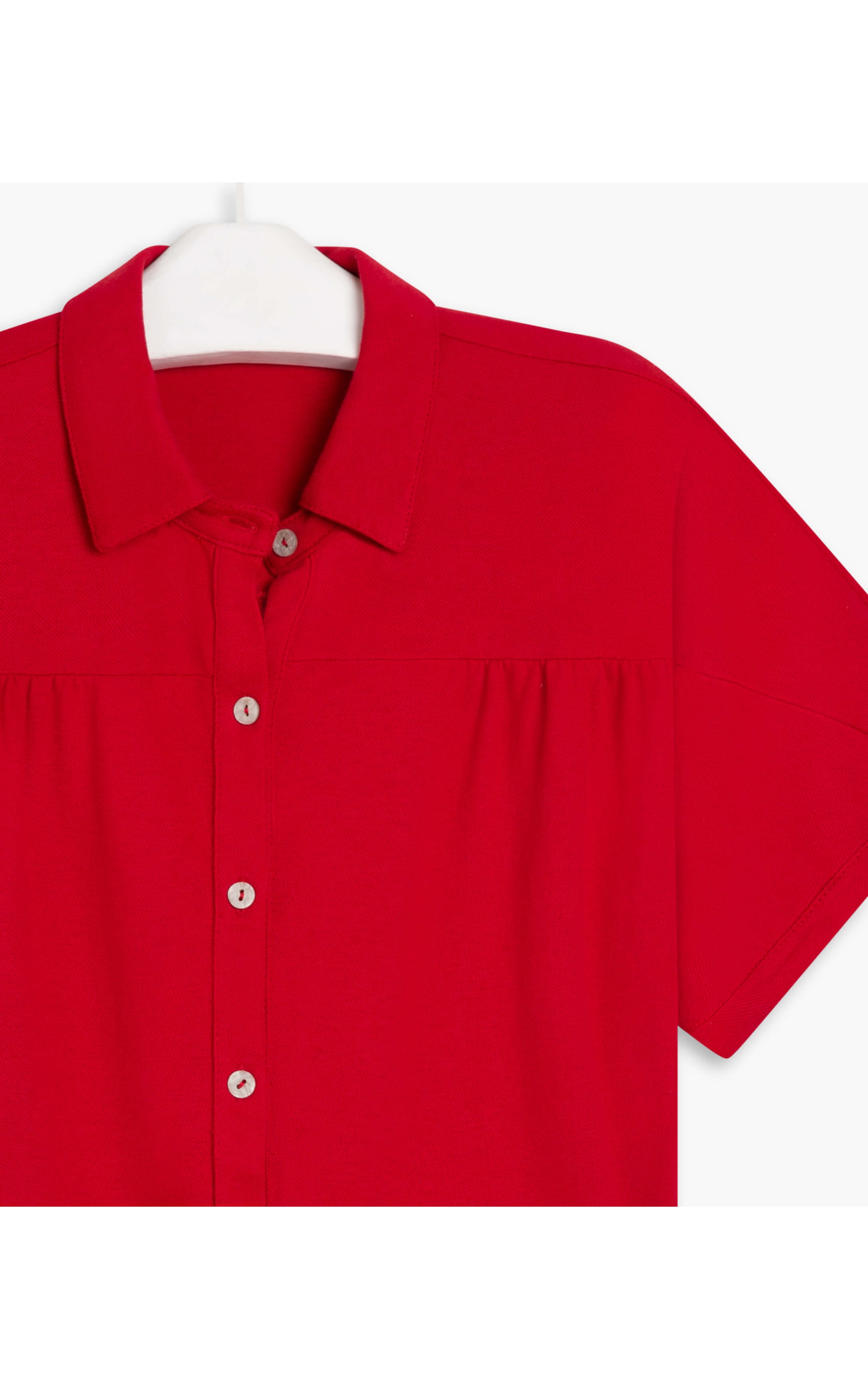 Blusa Pólo Nick Piquet Liso Vermelho