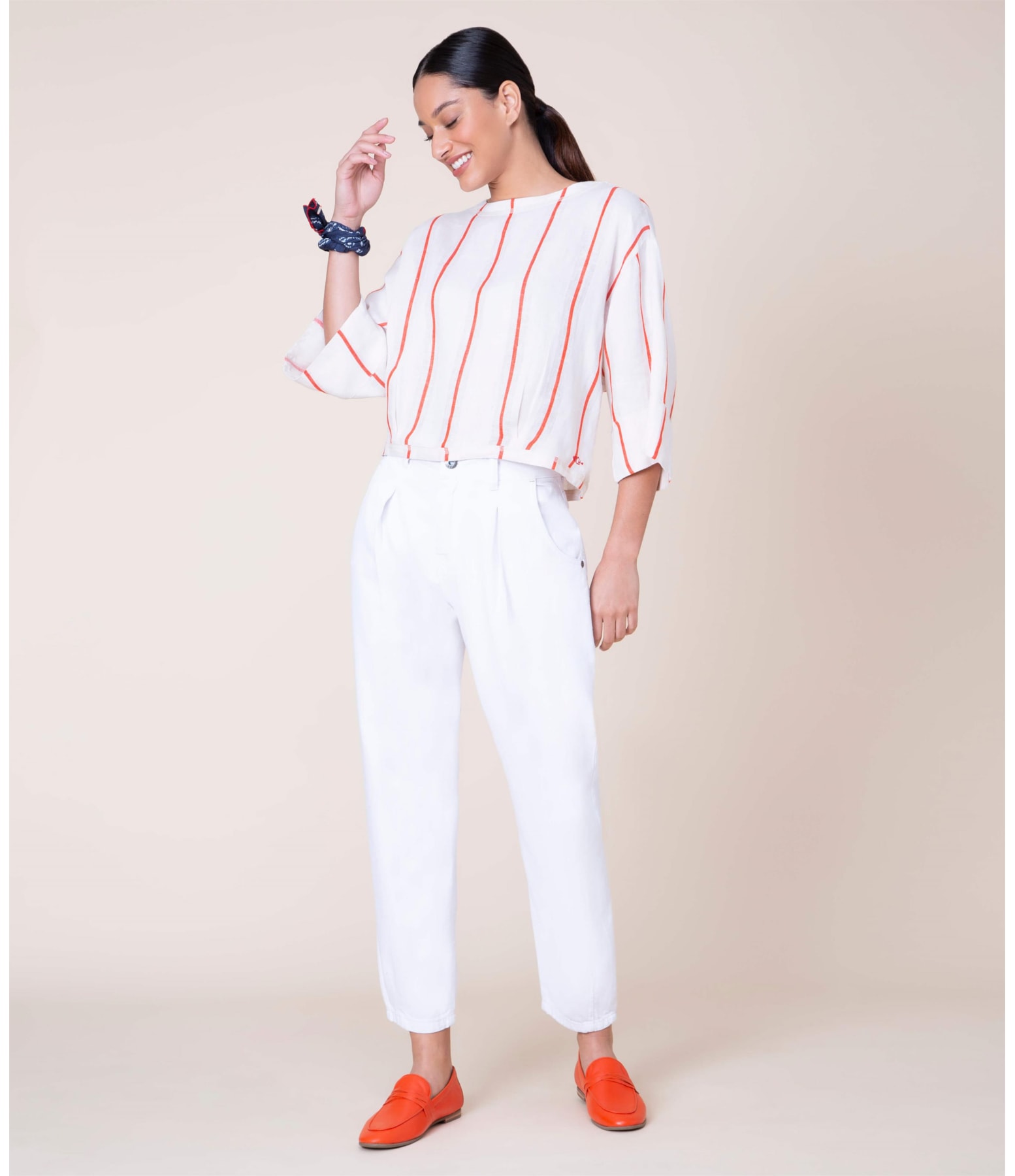 Blusa  Puro Linho  Adália Laranja