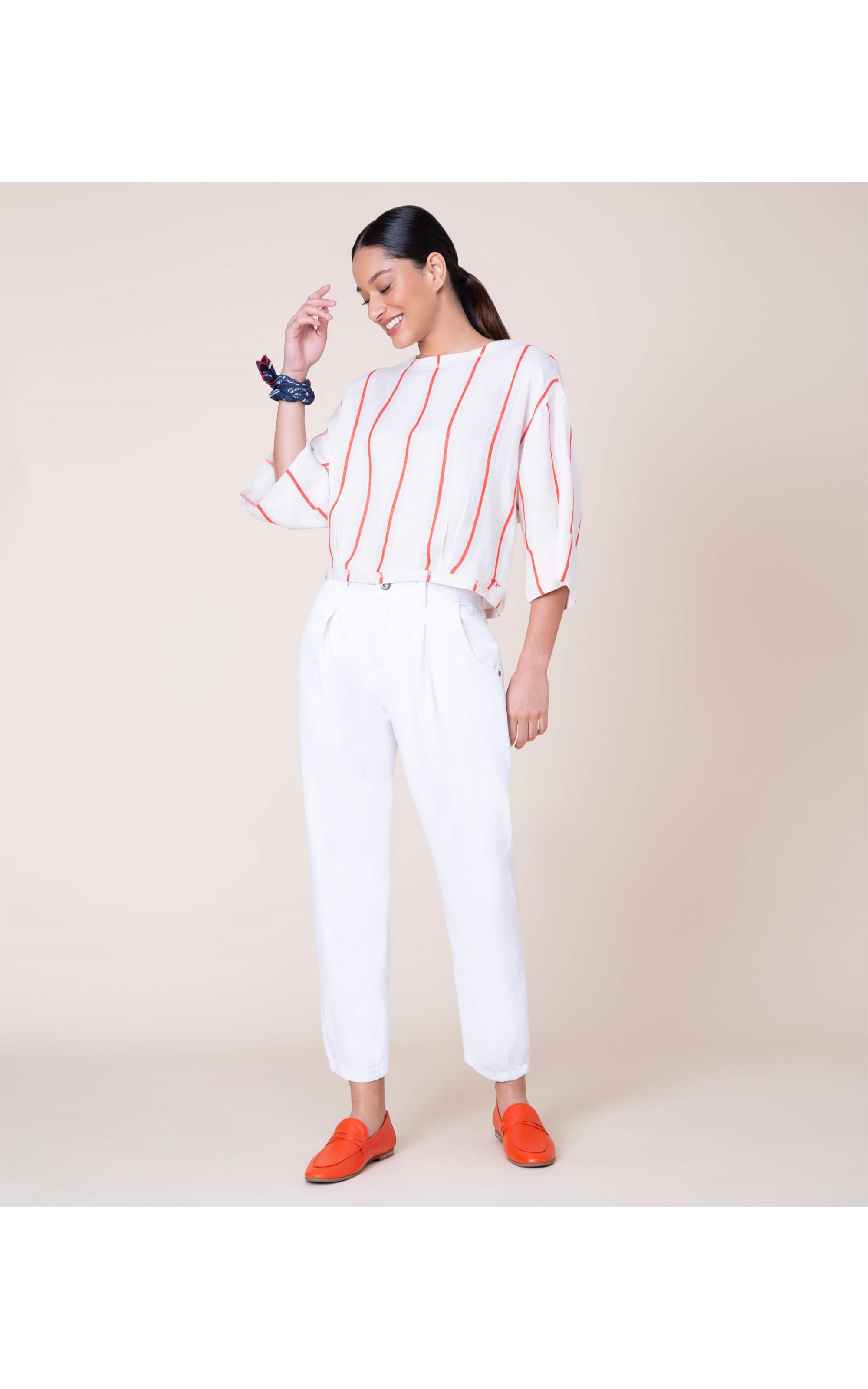 Blusa  Puro Linho  Adália Laranja