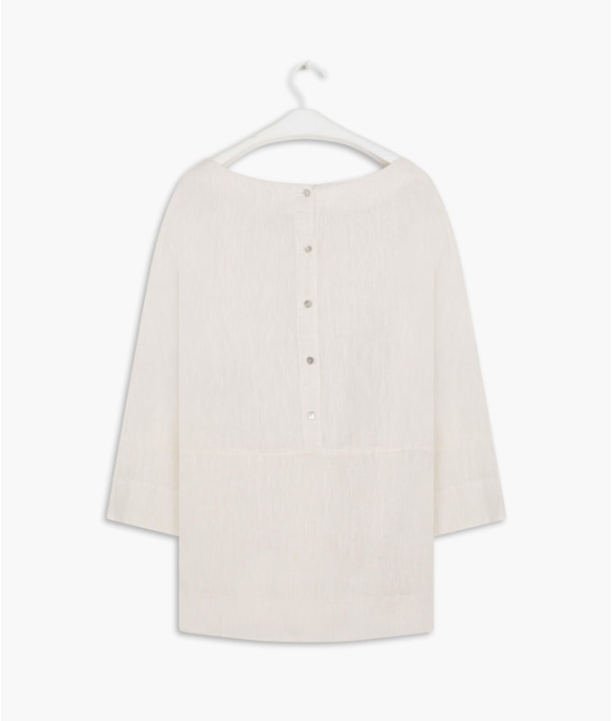 Blusa Puro Linho  Bia Natural