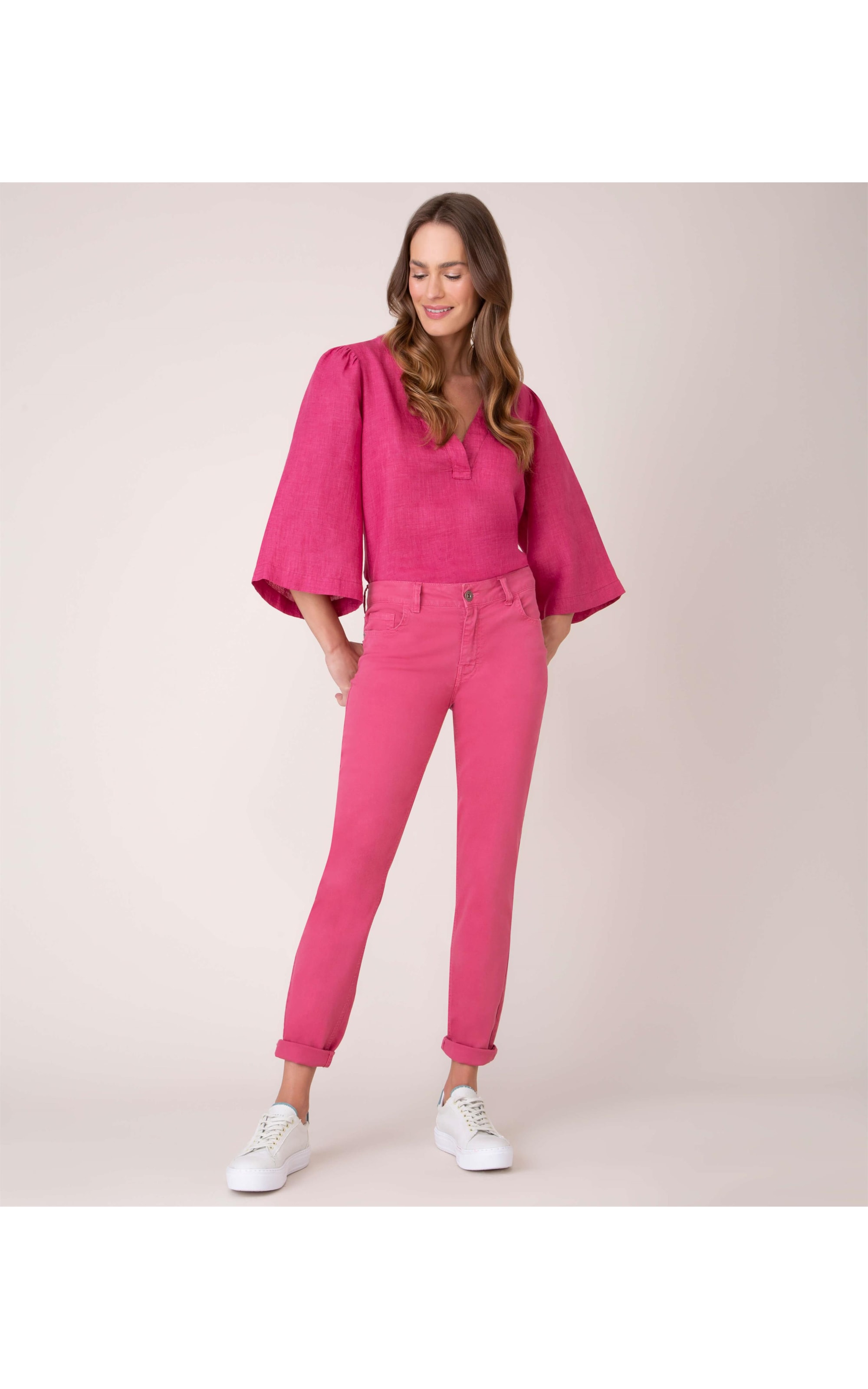 Blusa Puro Linho  Carmen Cereja