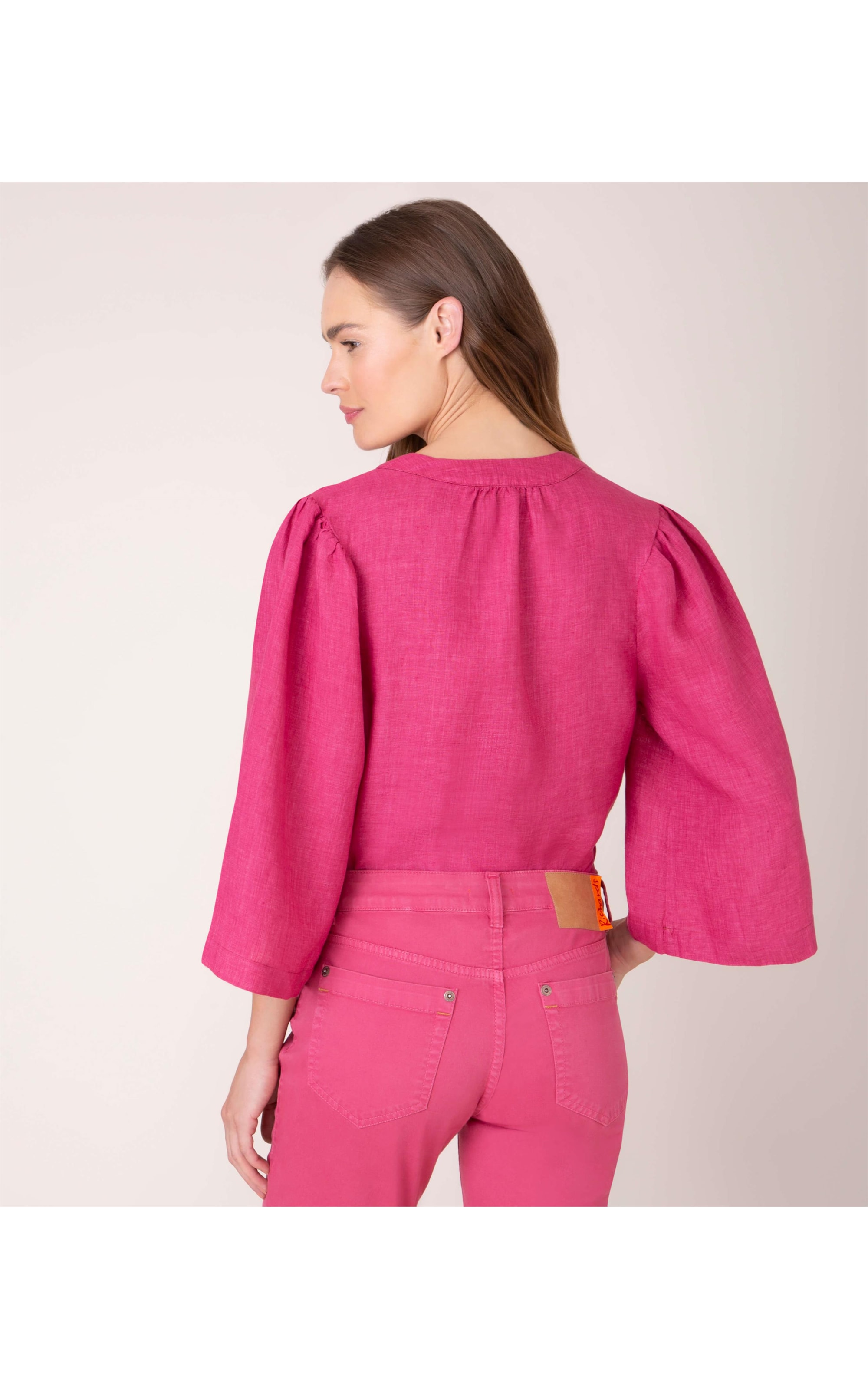 Blusa Puro Linho  Carmen Cereja