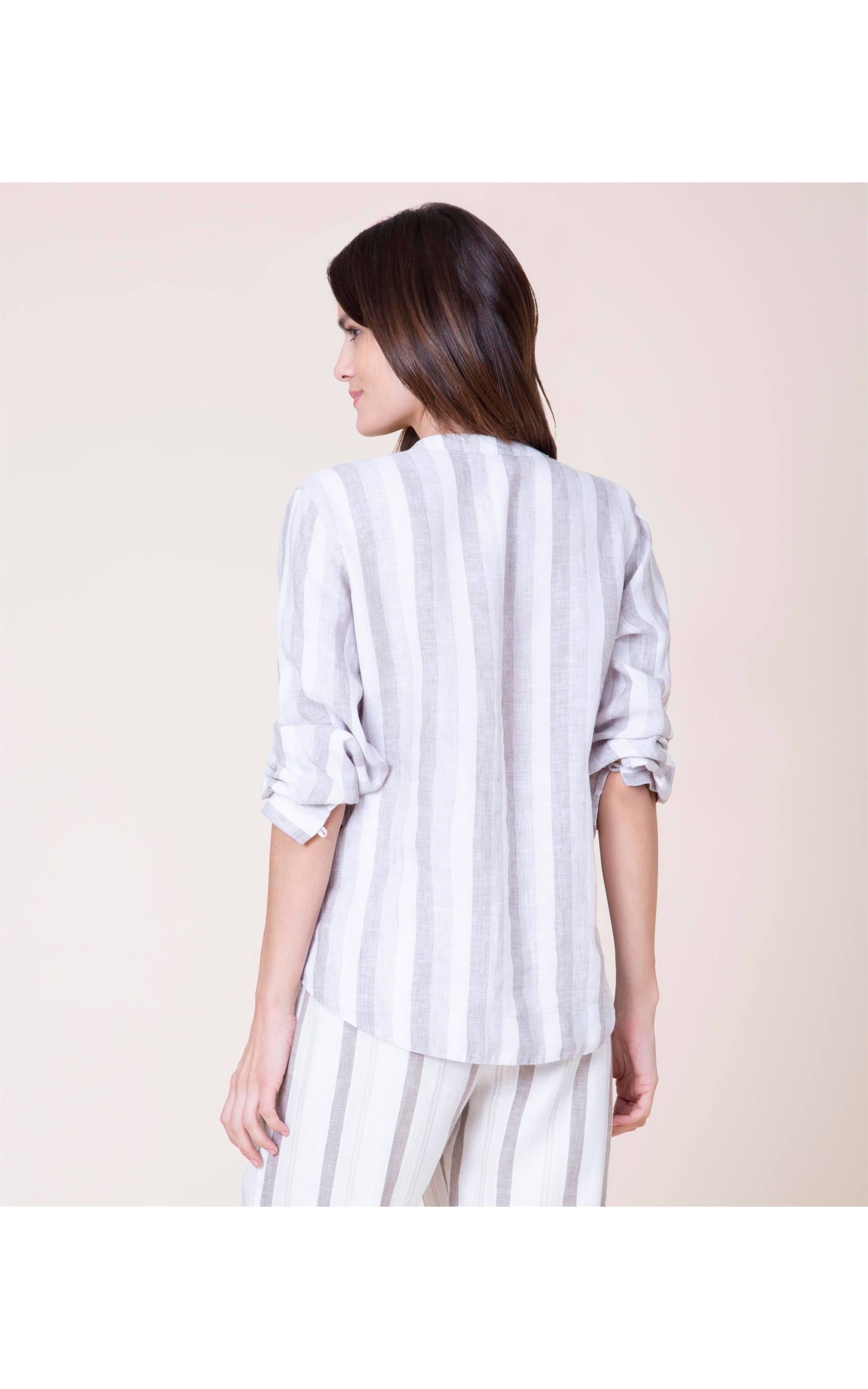 Blusa  Puro Linho  Laís Tom Padrao 2