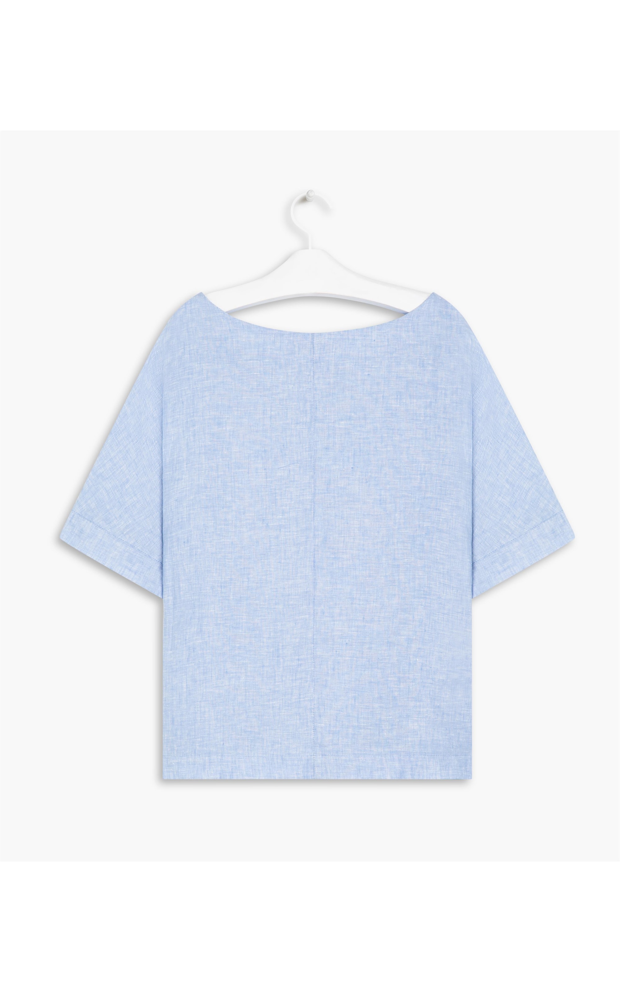 Blusa  Puro Linho  Lola Azul Chofer