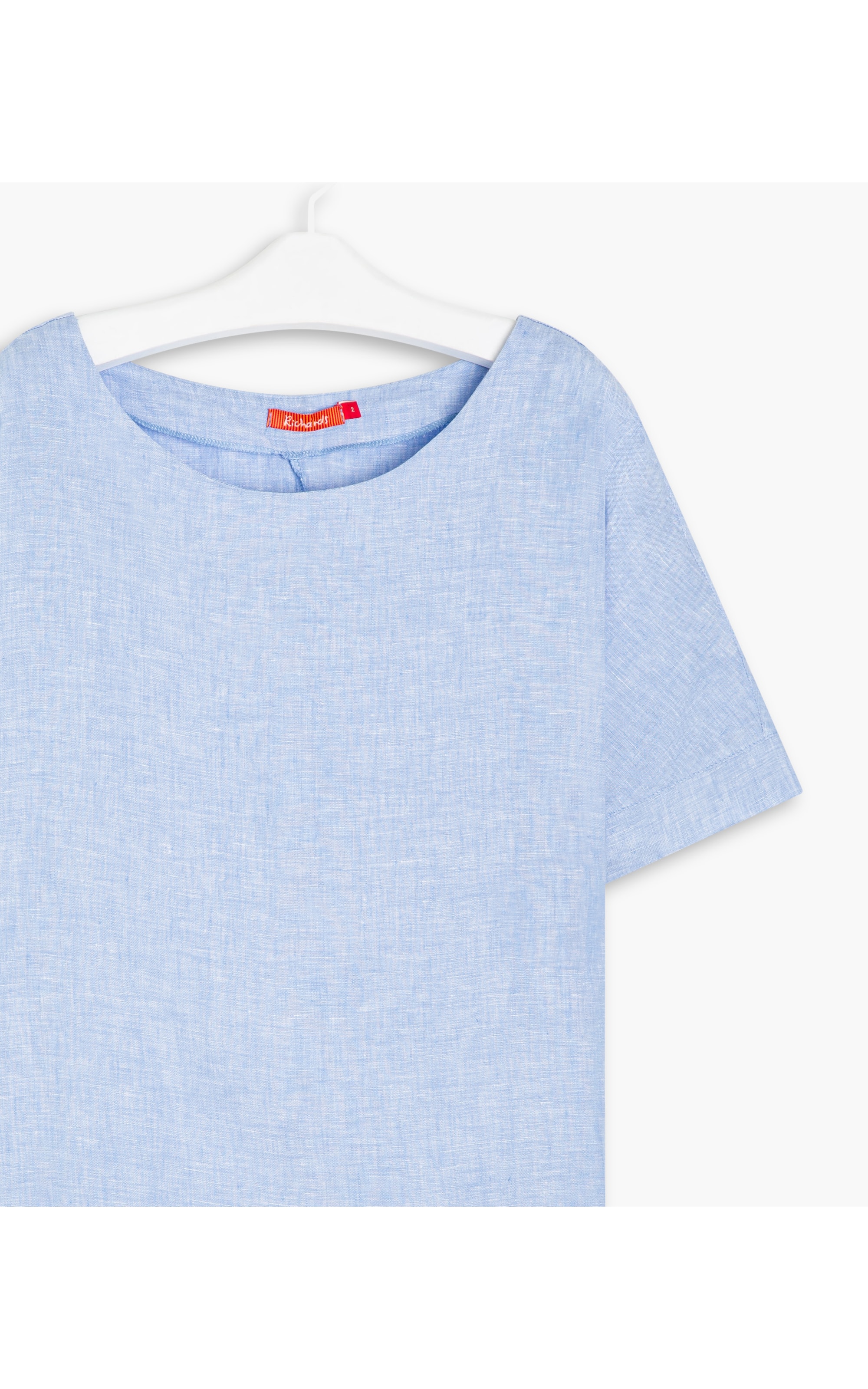 Blusa  Puro Linho  Lola Azul Chofer