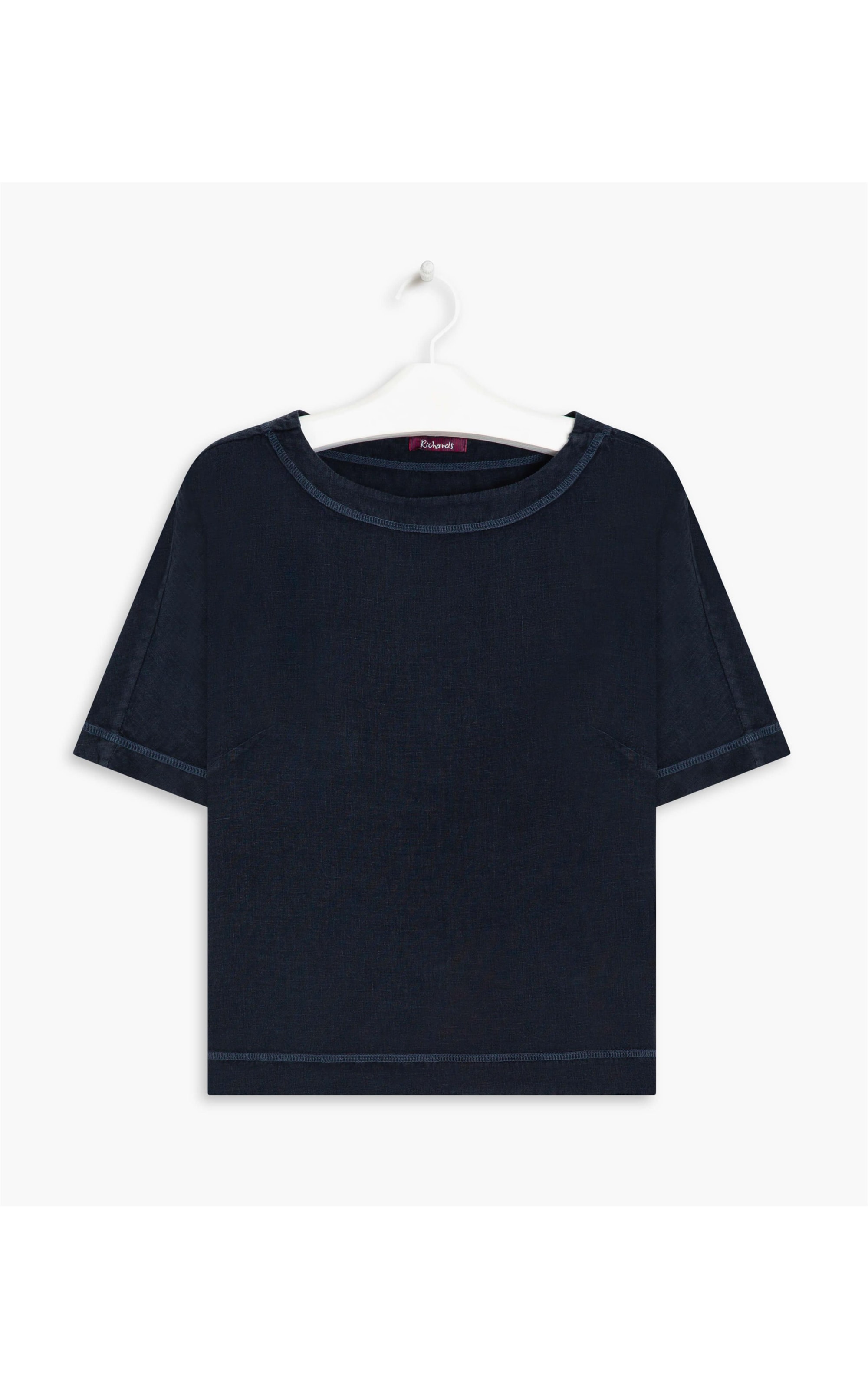 Blusa  Puro Linho Lola  Gd Dark Navy