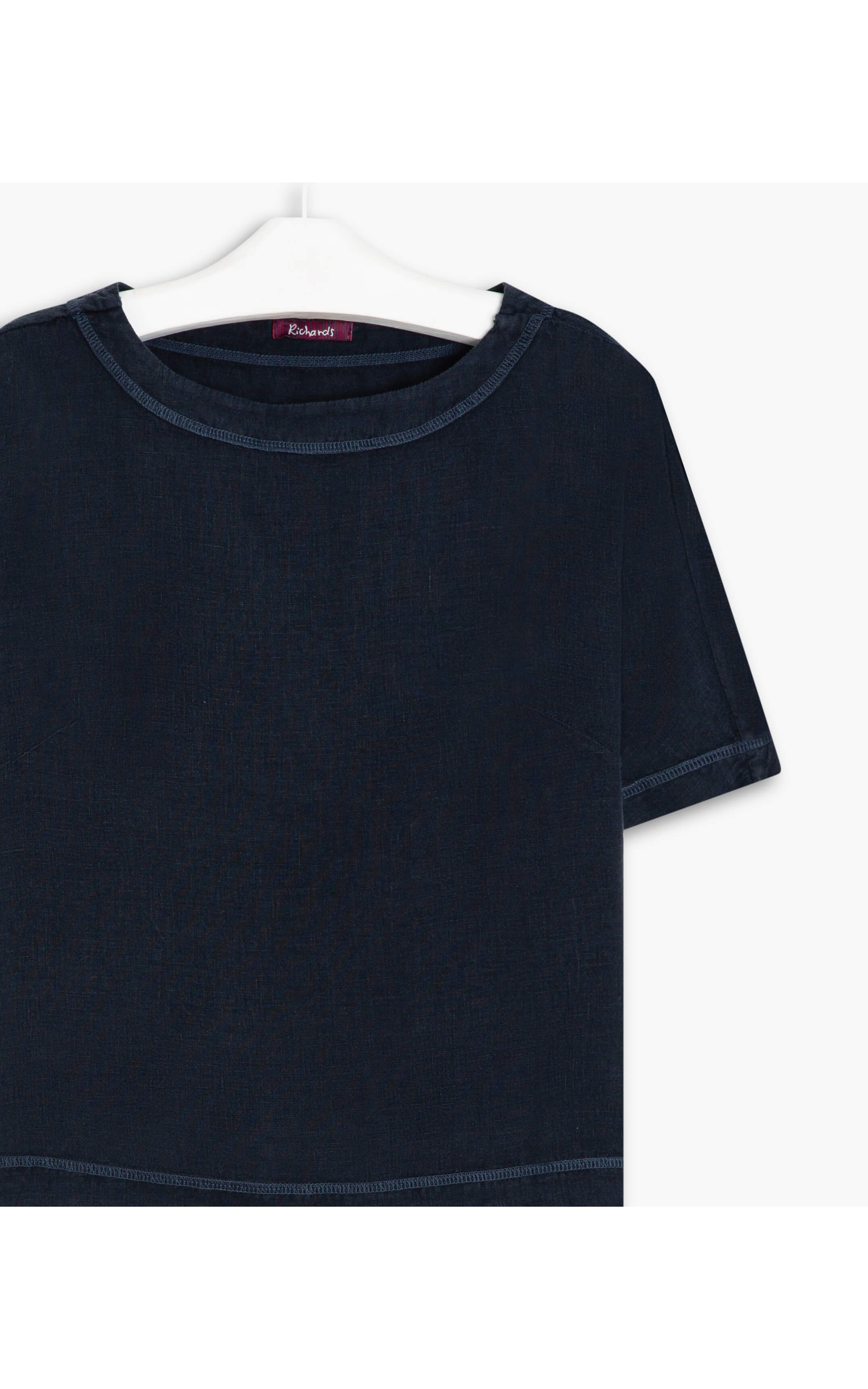 Blusa  Puro Linho Lola  Gd Dark Navy