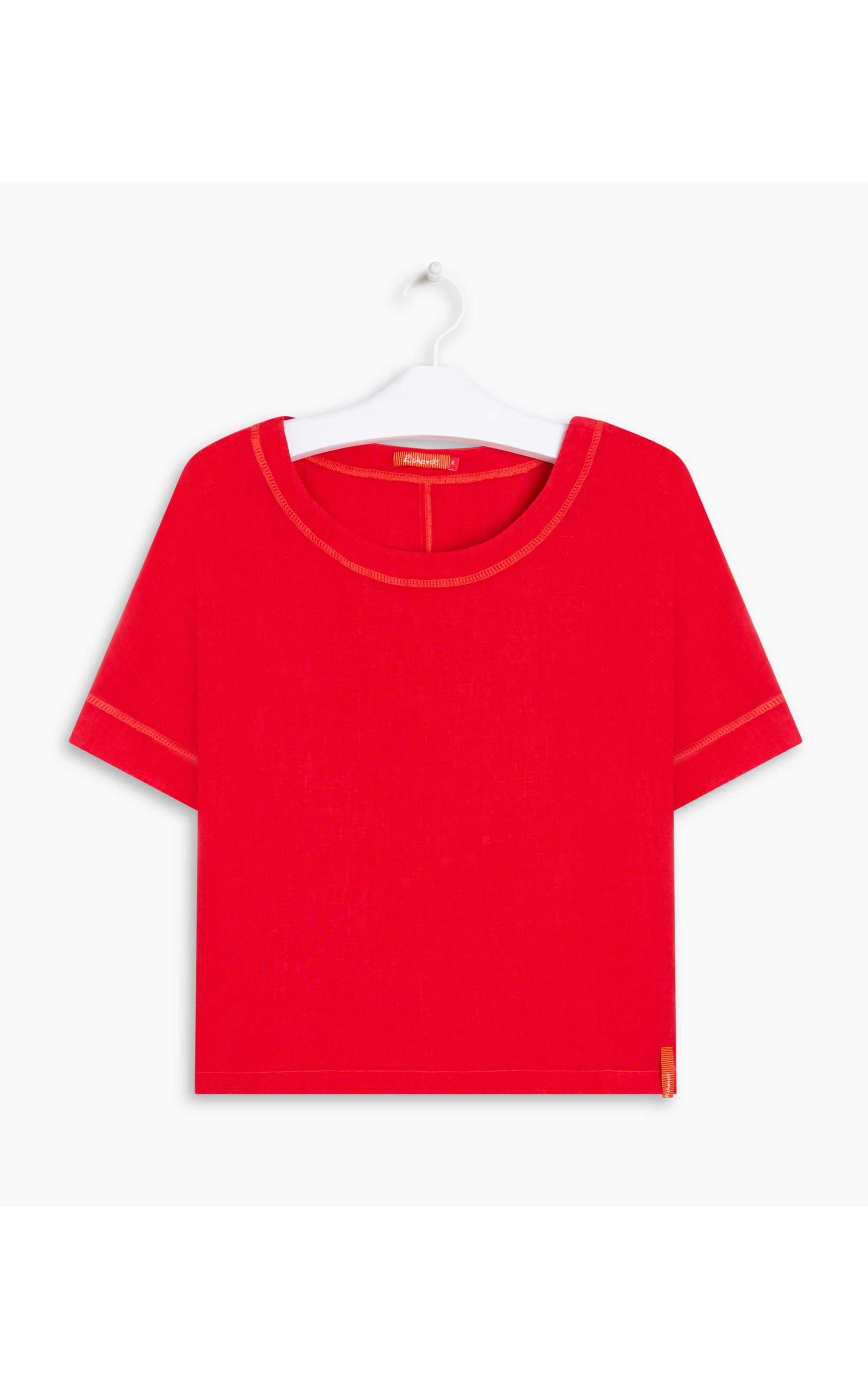 Blusa Puro Linho  Lola Vermelho