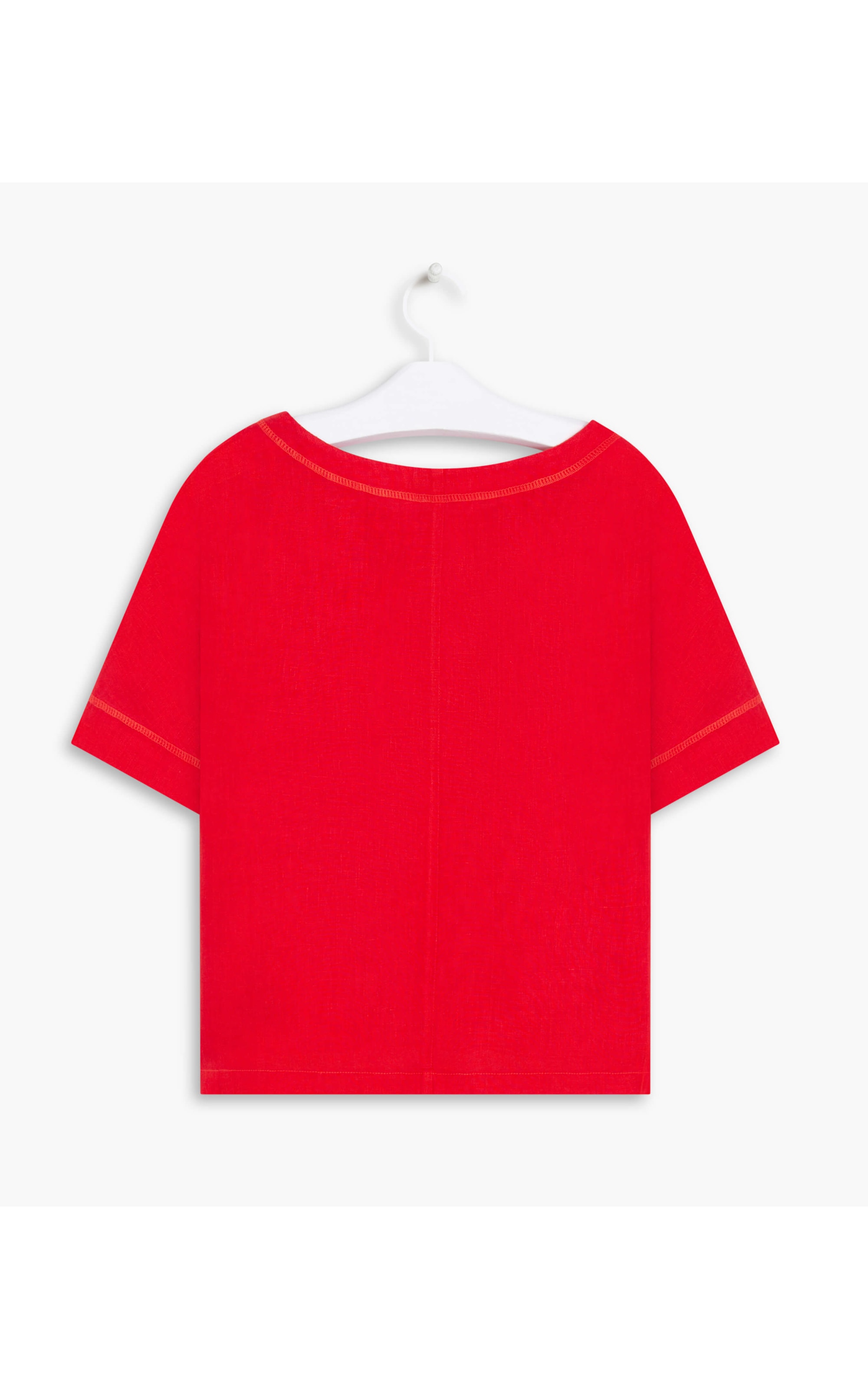 Blusa Puro Linho  Lola Vermelho