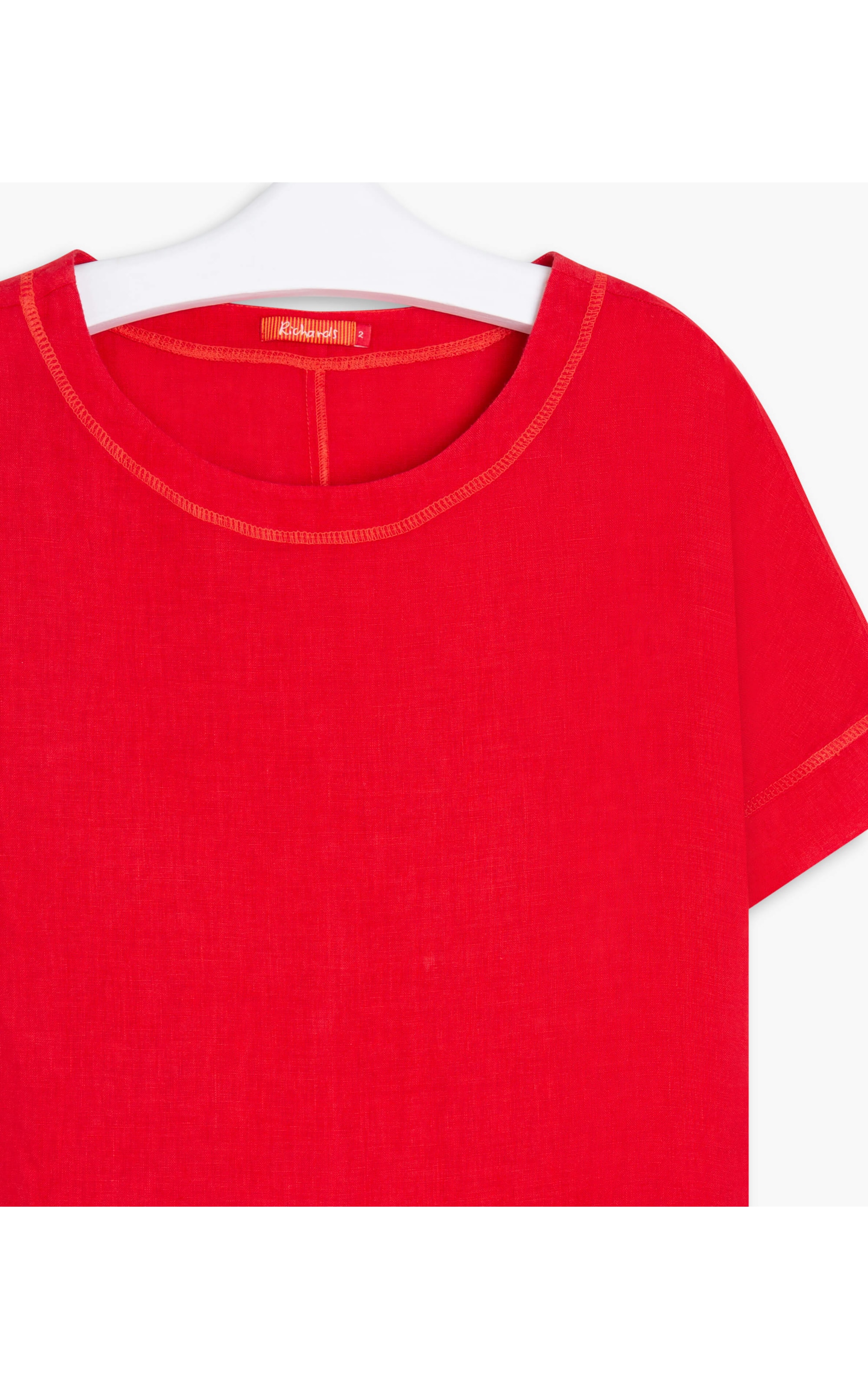 Blusa Puro Linho  Lola Vermelho