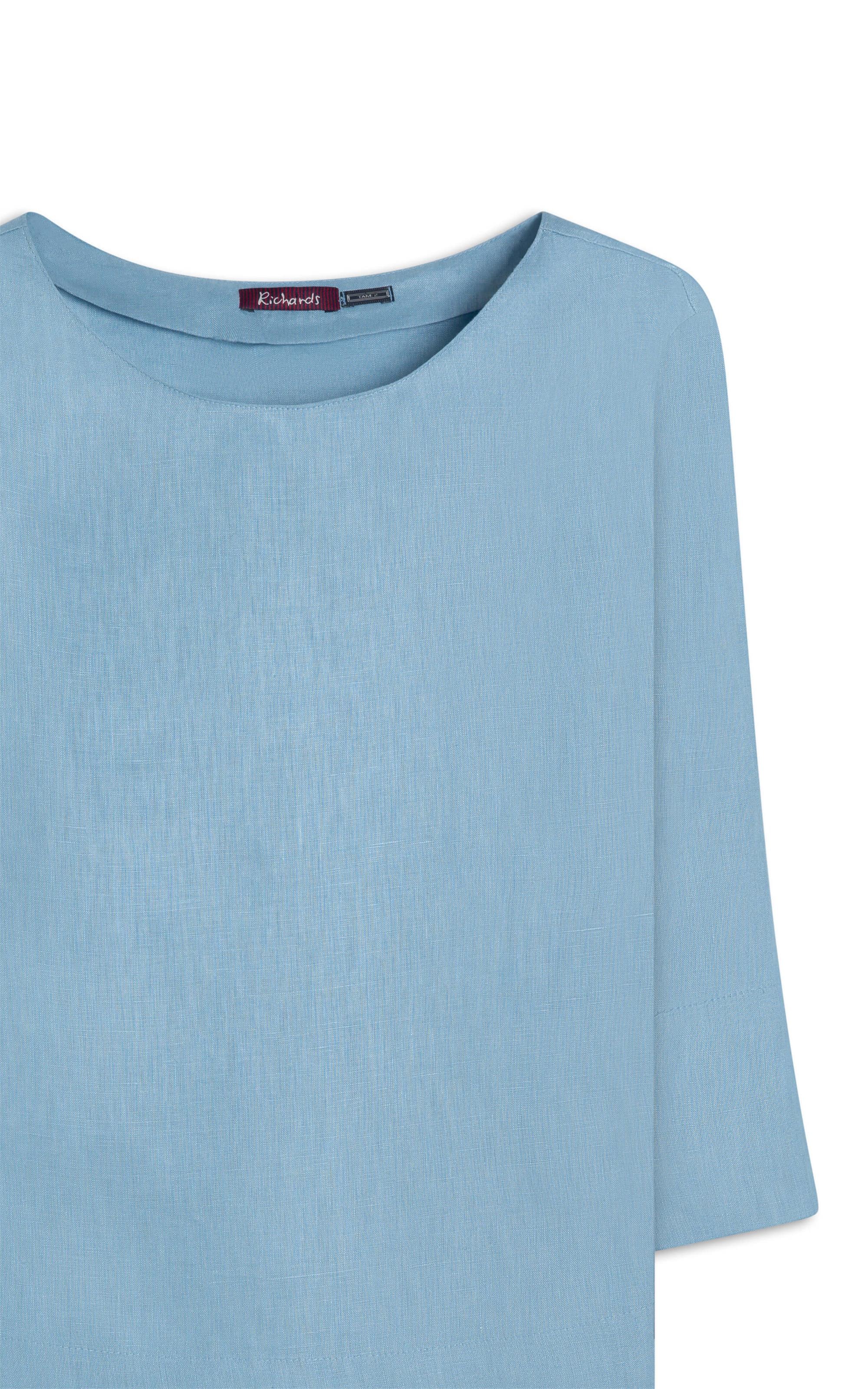 Blusa  Puro Linho Nadine Azul Claro