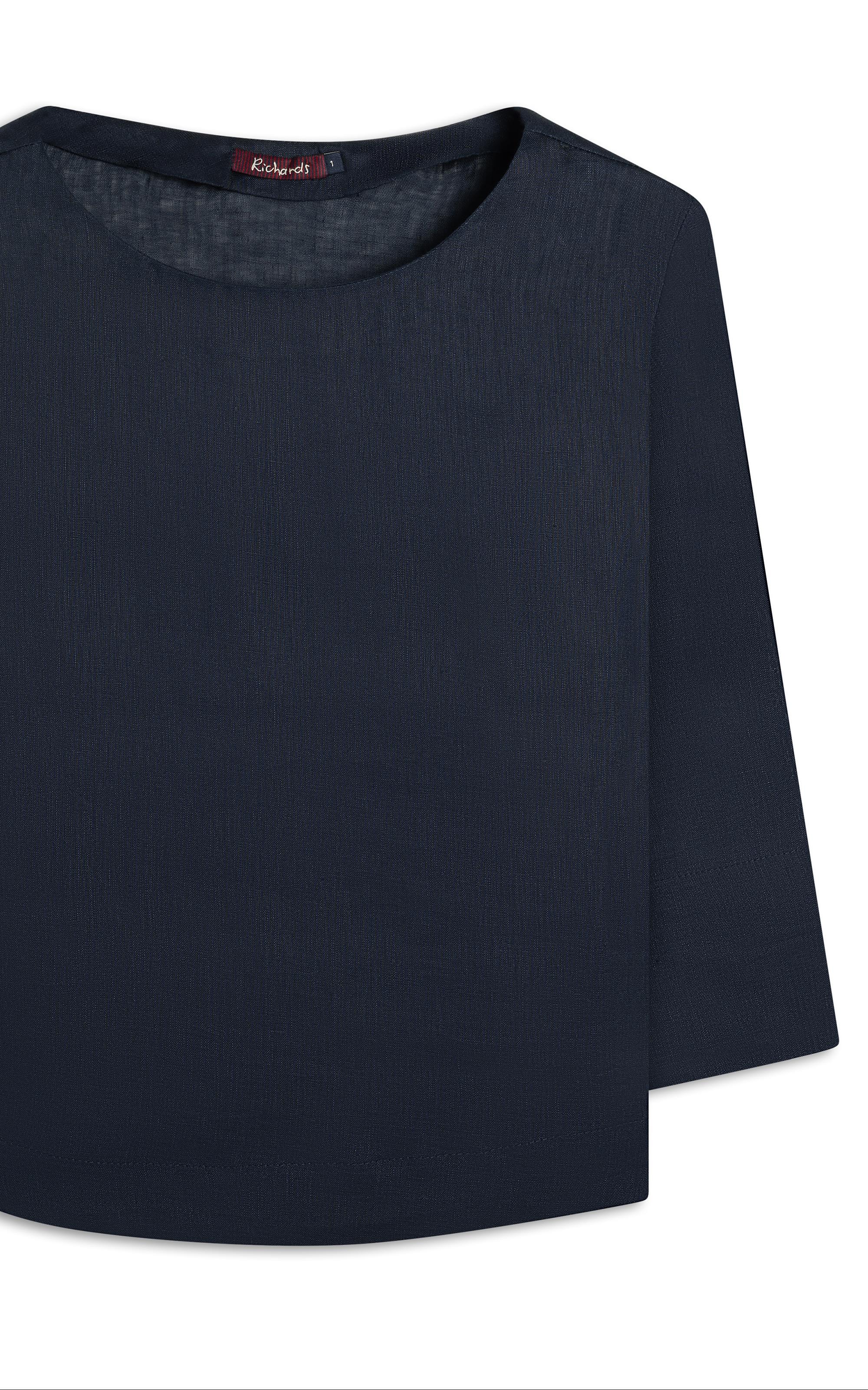 Blusa  Puro Linho Nadine Dark Navy