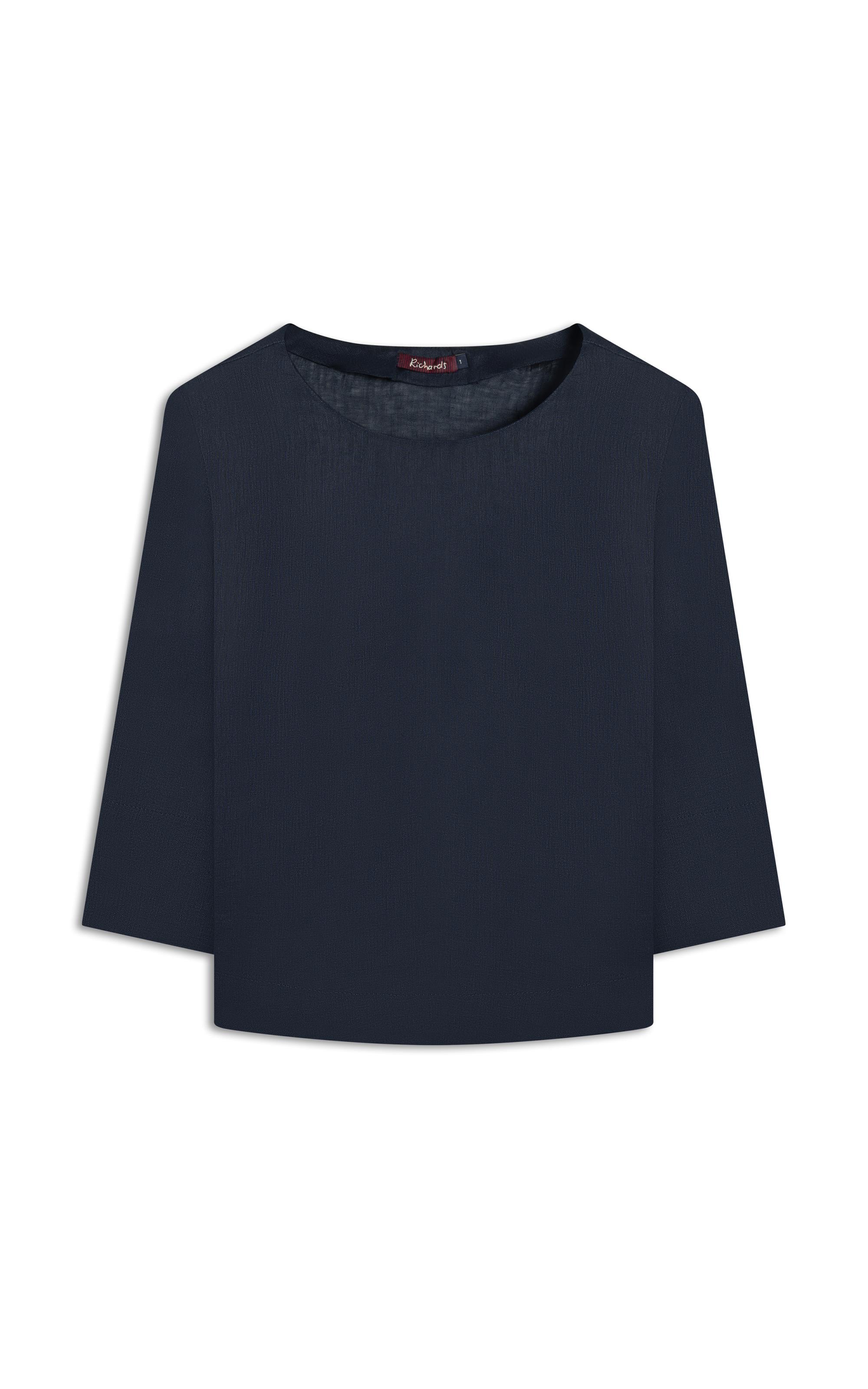 Blusa  Puro Linho Nadine Dark Navy