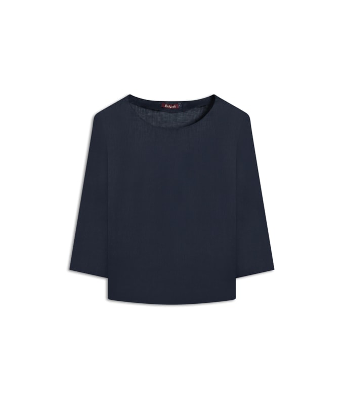 Blusa  Puro Linho Nadine Dark Navy