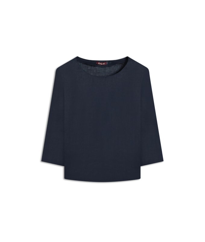 Blusa  Puro Linho Nadine Dark Navy