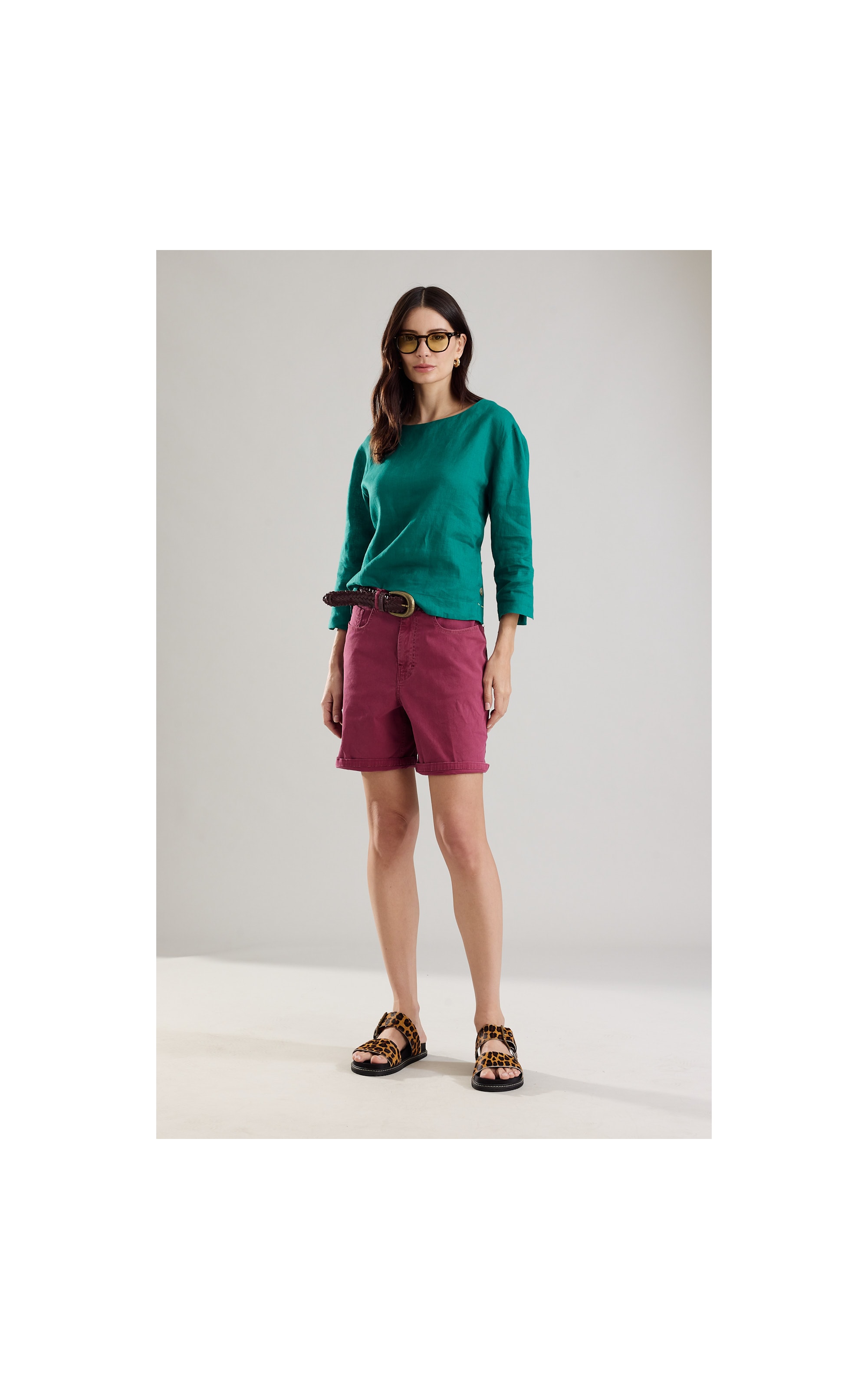 Blusa  Puro Linho Nadine Floresta