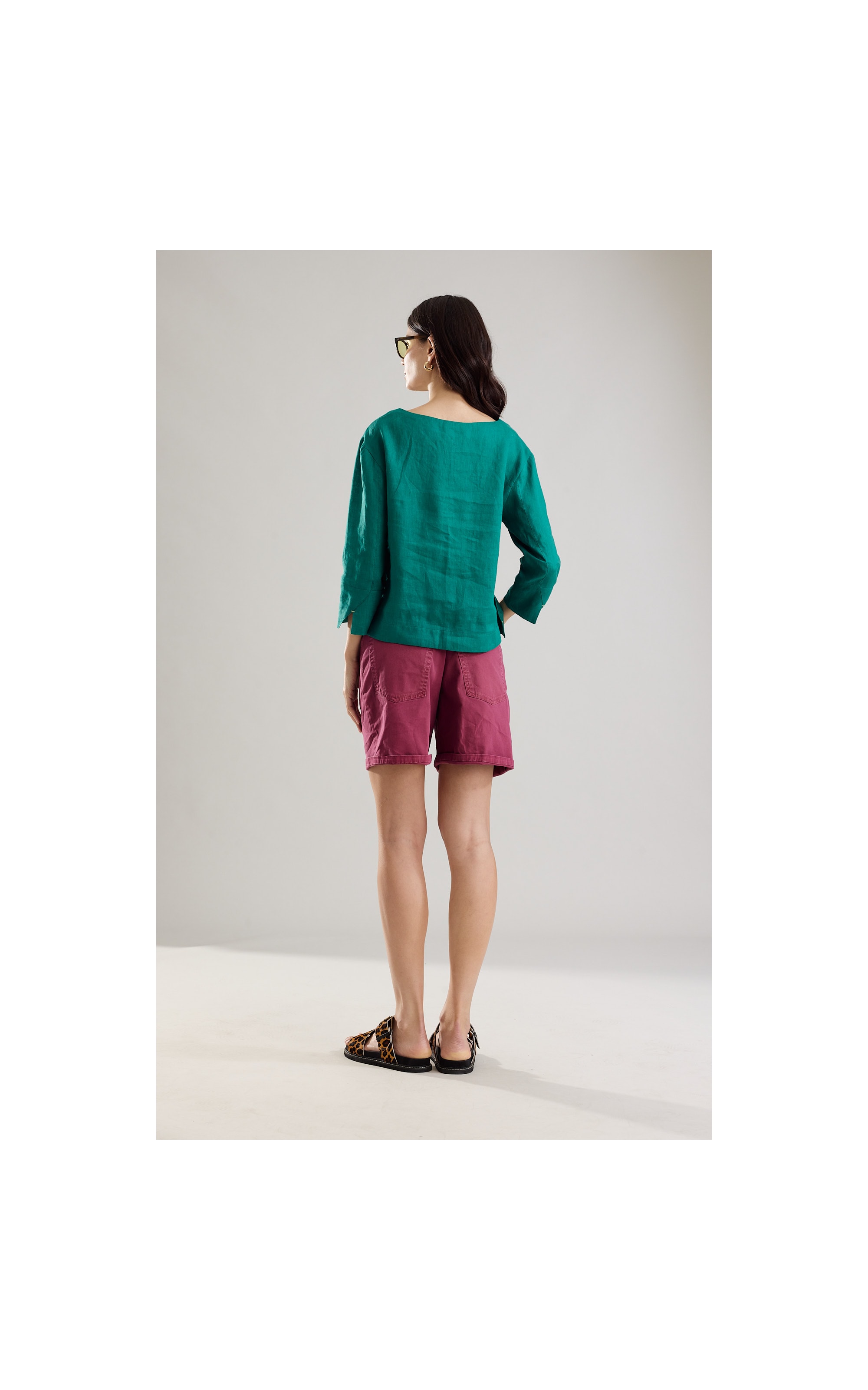 Blusa  Puro Linho Nadine Floresta