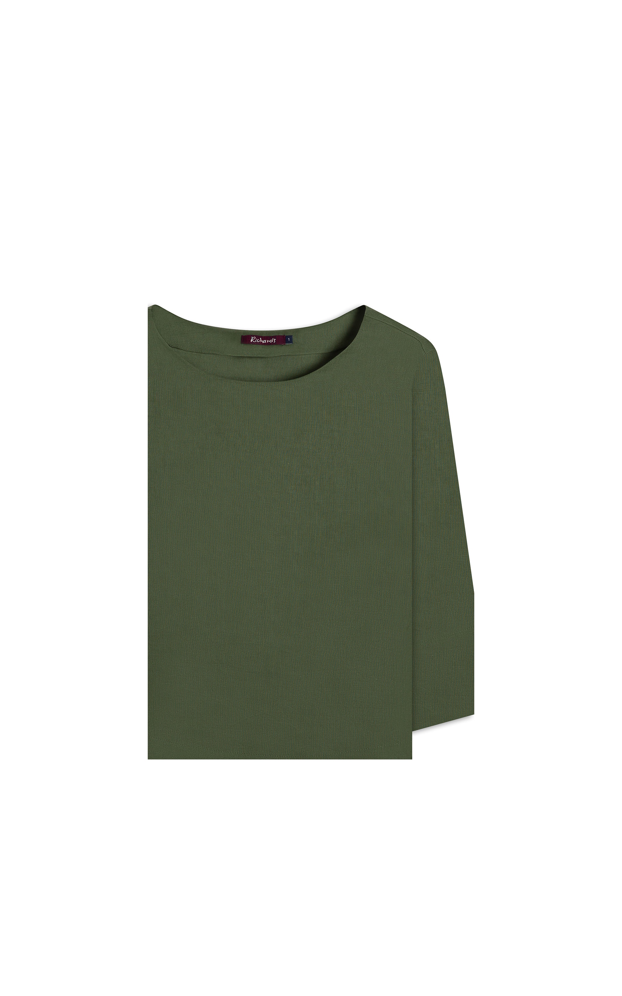 Blusa  Puro Linho Nadine Verde Army