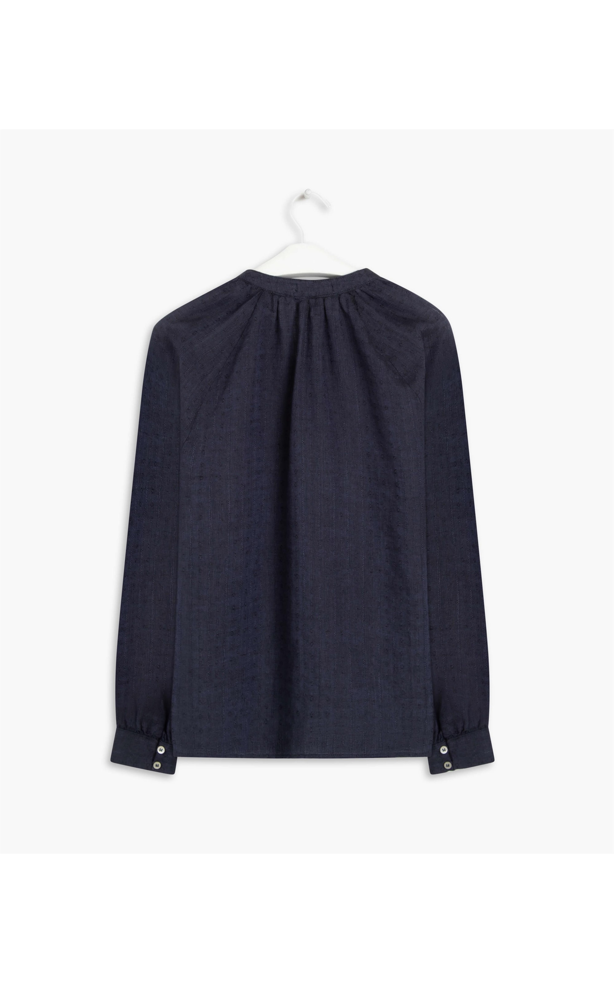 Blusa Puro Linho Rafaela Listras  Ft Dark Navy