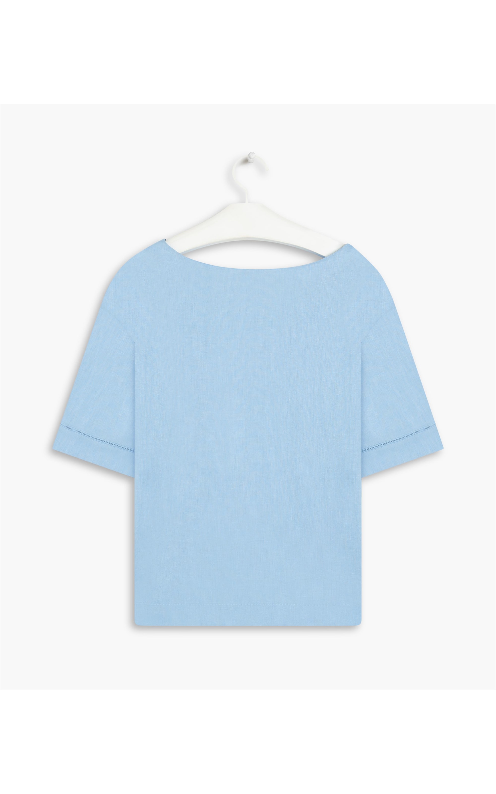 Blusa  Puro Linho  Sierra Azul Claro