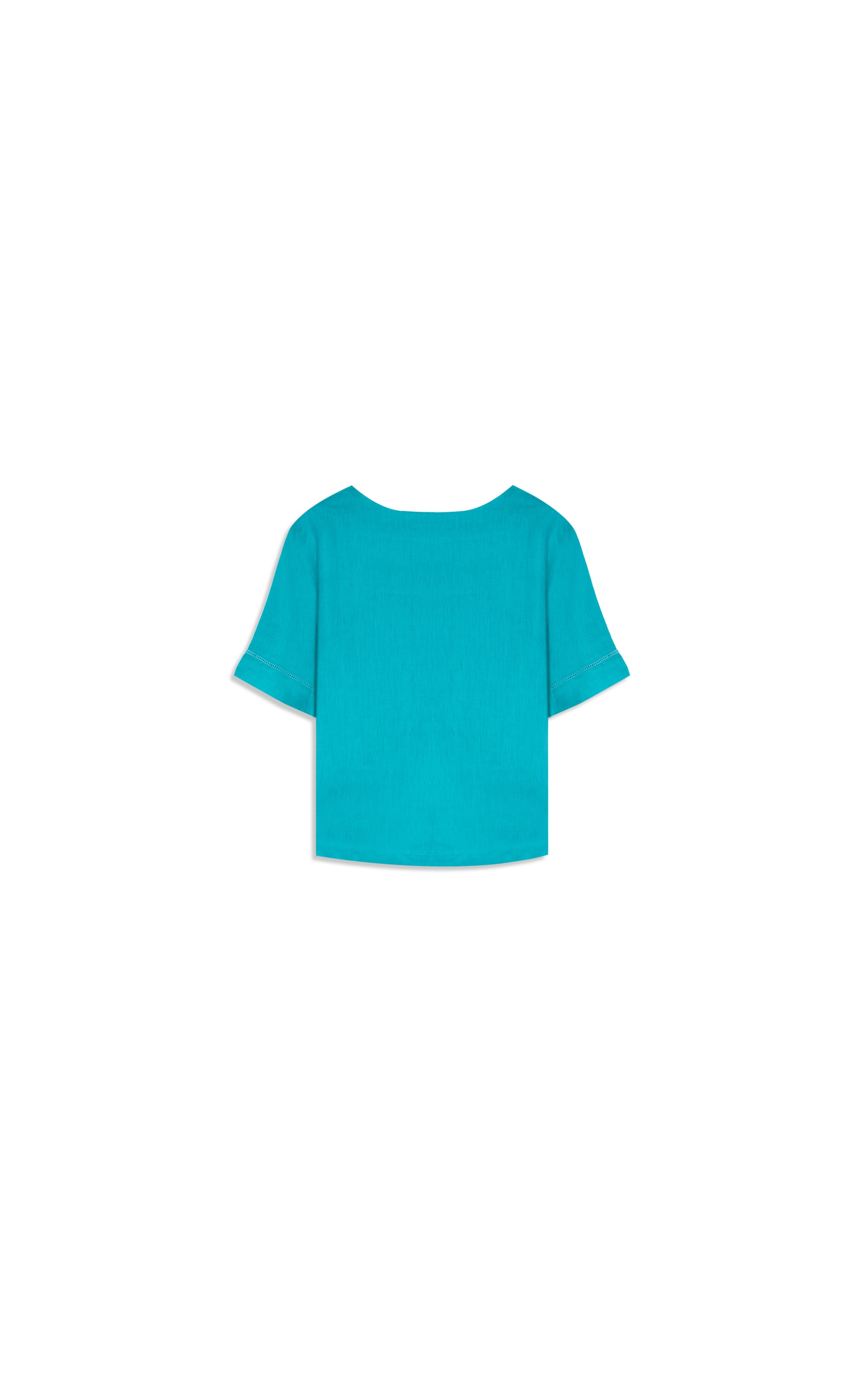Blusa  Puro Linho  Sierra Azul Piscina