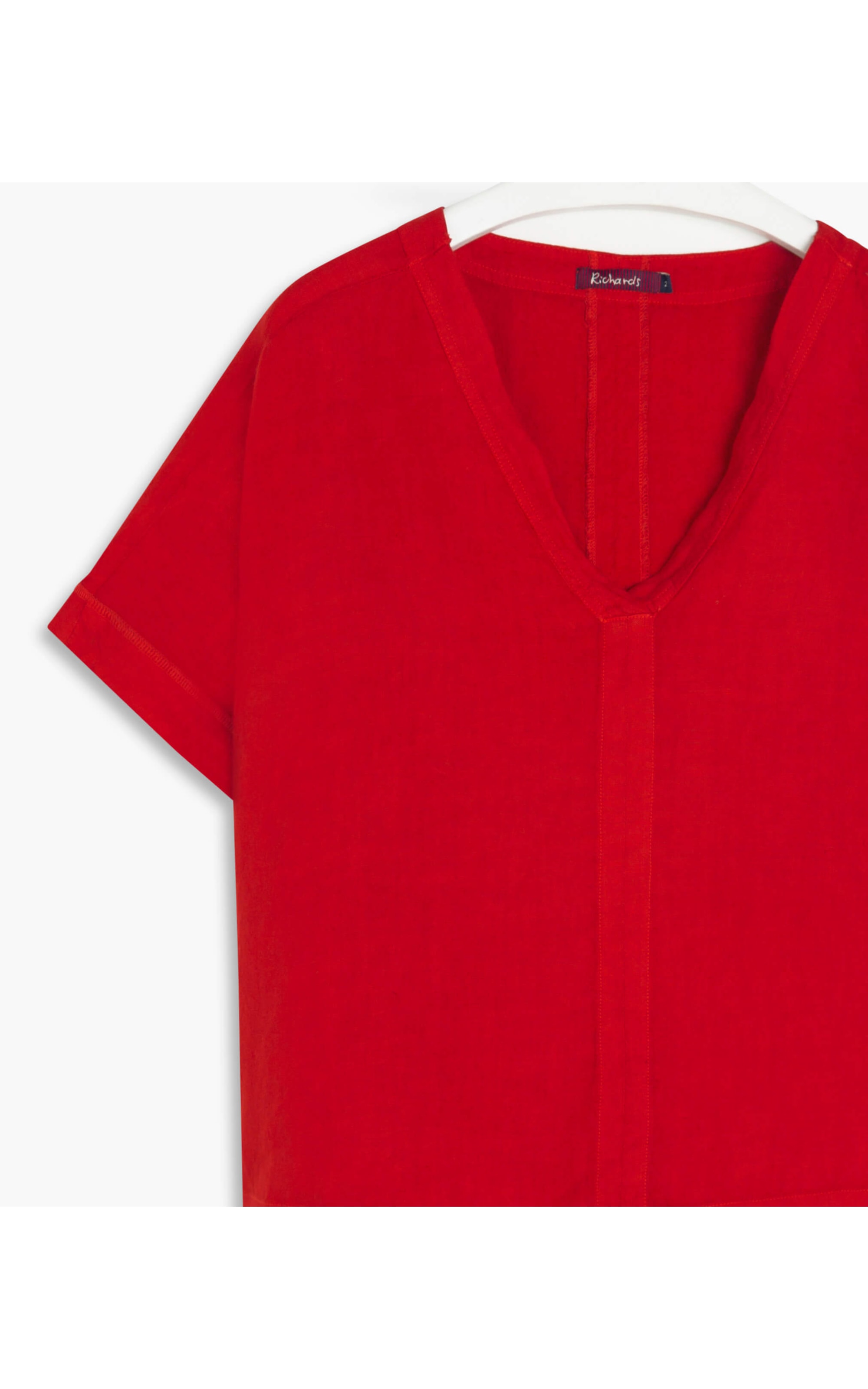 Blusa Puro Linho  Tana Vermelho